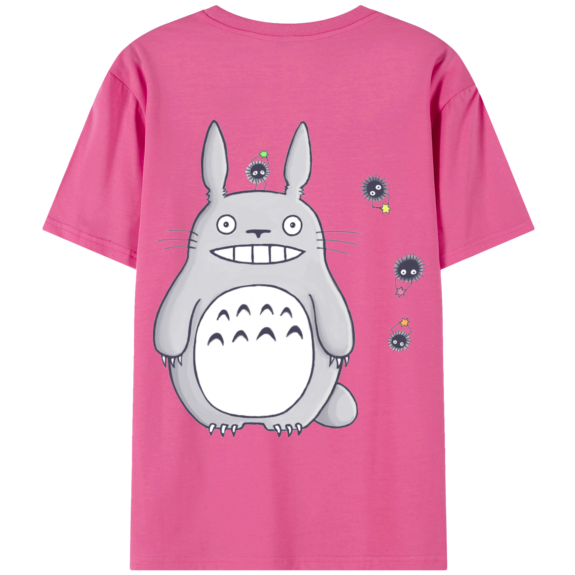 （画像用） となりのトトロ 草壁メイ 草壁サツキ My Neighbor Totoro Satsuki Kusakabe Mei Kusakabe レディース半袖Tシャツ(バックプリント)