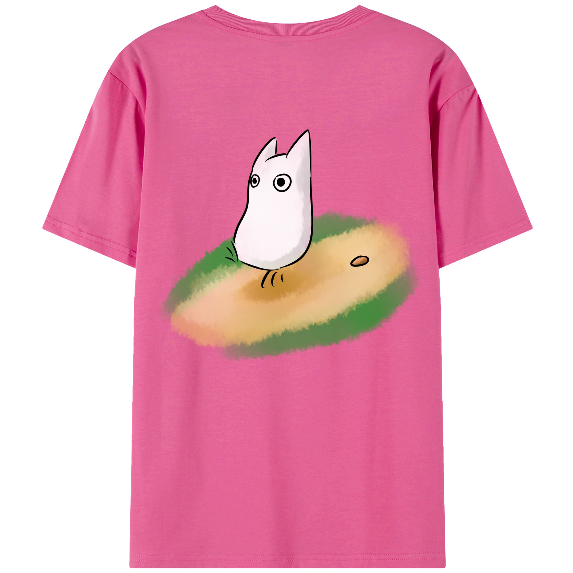 （画像用） となりのトトロ 草壁メイ 草壁サツキ My Neighbor Totoro Satsuki Kusakabe Mei Kusakabe レディース半袖Tシャツ(バックプリント)