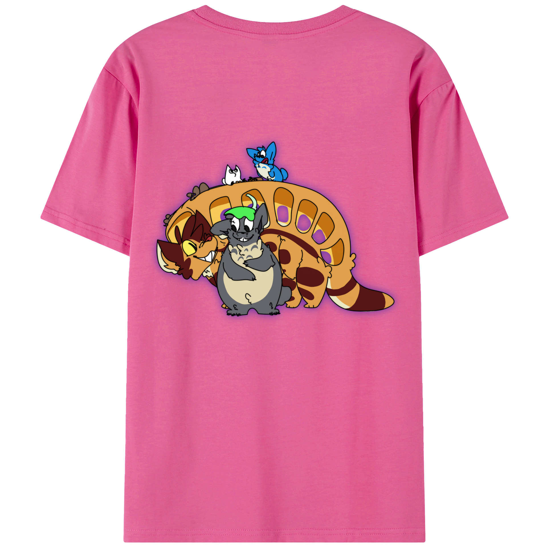 （画像用） となりのトトロ 草壁メイ 草壁サツキ My Neighbor Totoro Satsuki Kusakabe Mei Kusakabe レディース半袖Tシャツ(バックプリント)