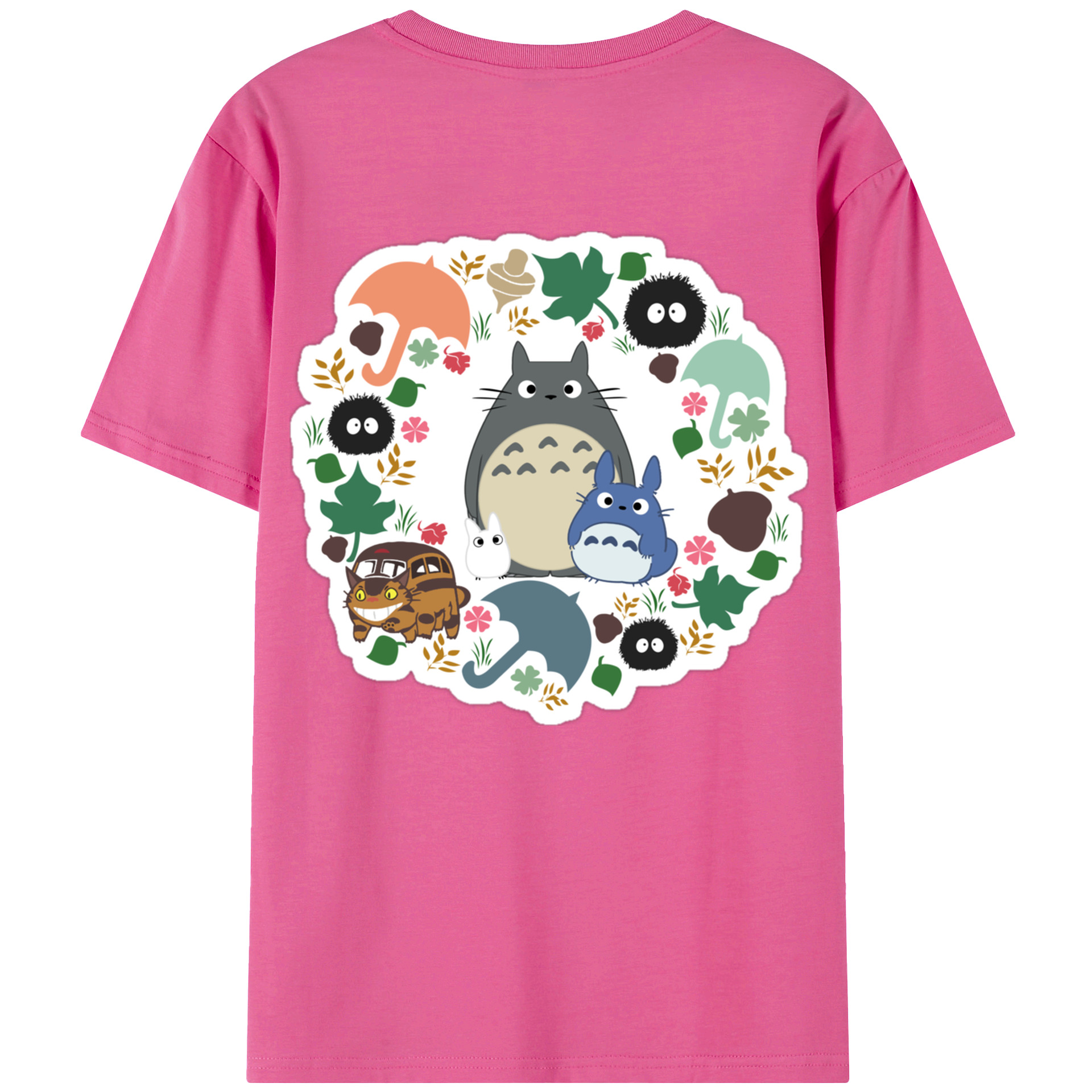 （画像用） となりのトトロ 草壁メイ 草壁サツキ My Neighbor Totoro Satsuki Kusakabe Mei Kusakabe レディース半袖Tシャツ(バックプリント)