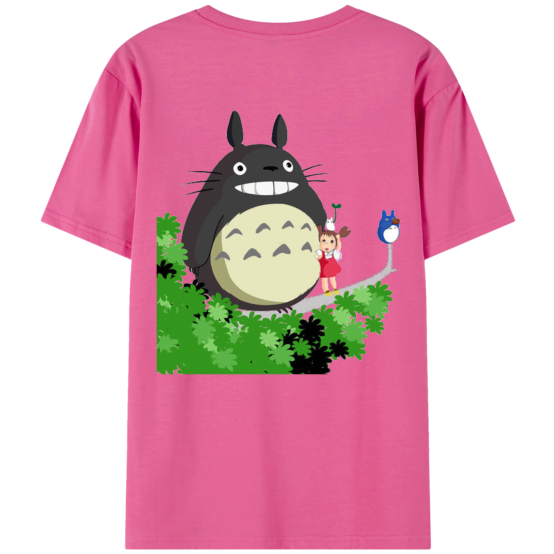 （画像用） となりのトトロ 草壁メイ 草壁サツキ My Neighbor Totoro Satsuki Kusakabe Mei Kusakabe レディース半袖Tシャツ(バックプリント)