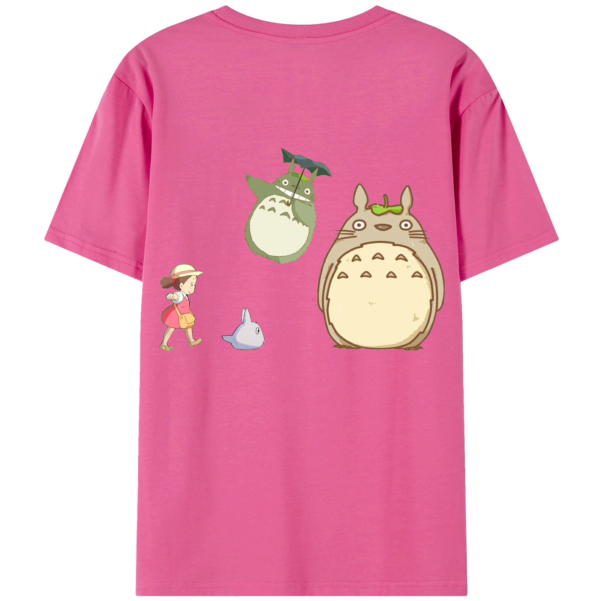 （画像用） となりのトトロ 草壁メイ 草壁サツキ My Neighbor Totoro Satsuki Kusakabe Mei Kusakabe レディース半袖Tシャツ(バックプリント)