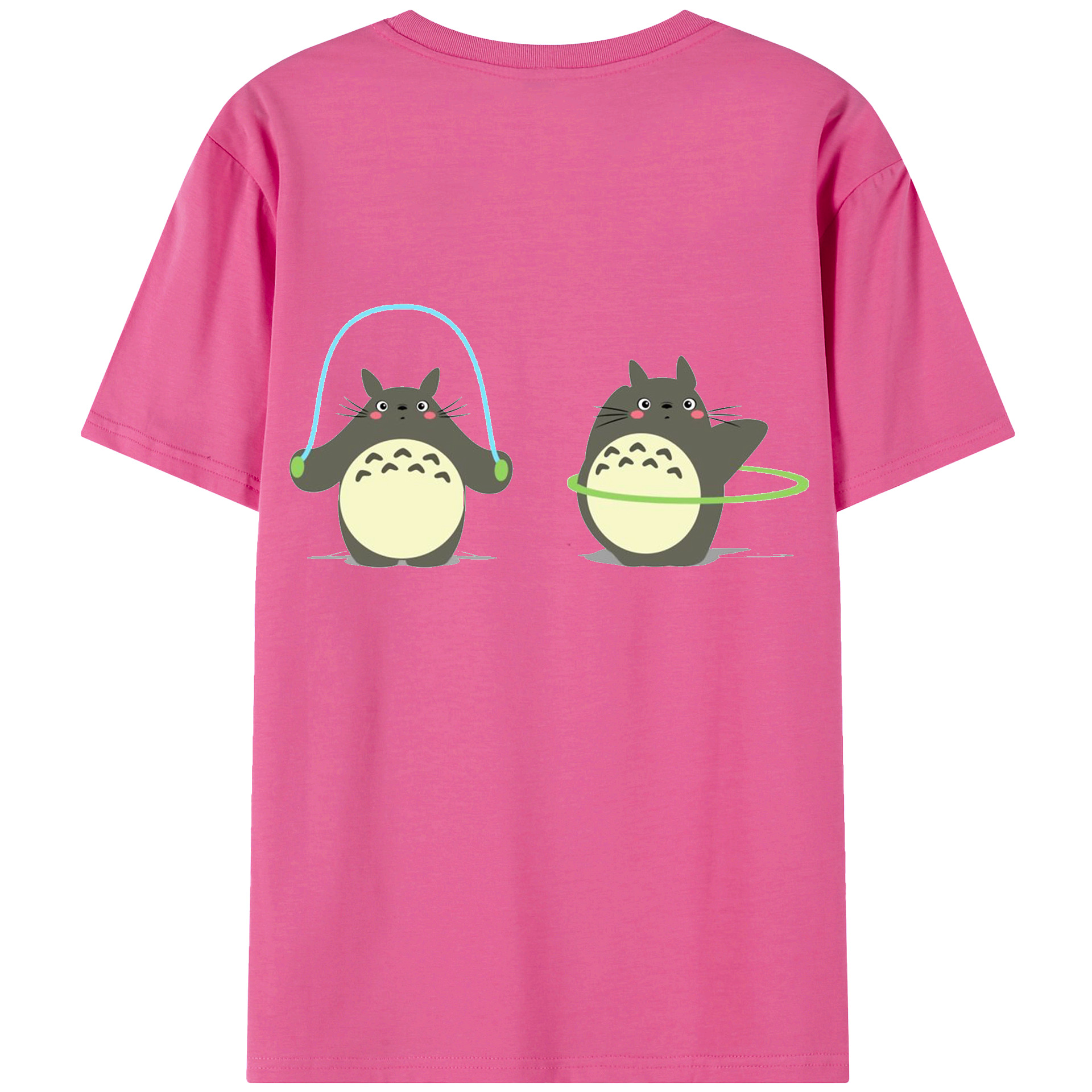（画像用） となりのトトロ 草壁メイ 草壁サツキ My Neighbor Totoro Satsuki Kusakabe Mei Kusakabe レディース半袖Tシャツ(バックプリント)