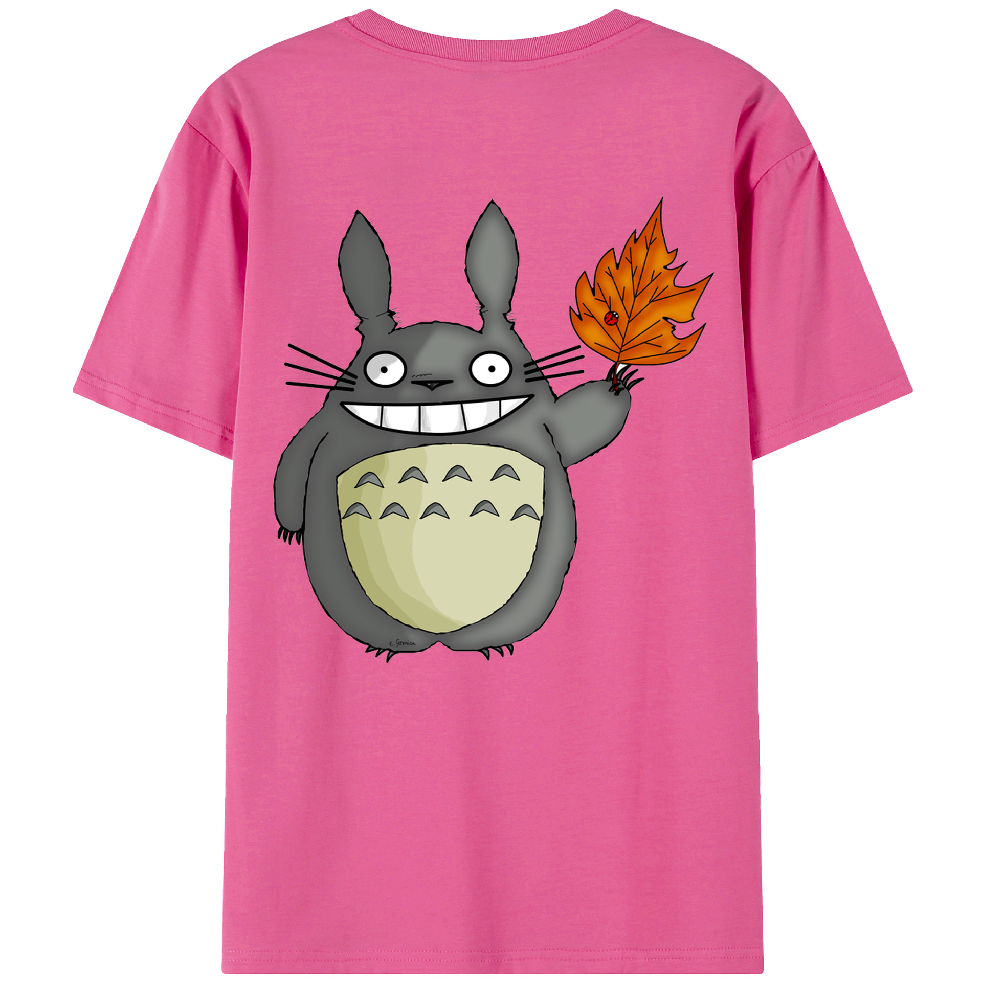 （画像用） となりのトトロ 草壁メイ 草壁サツキ My Neighbor Totoro Satsuki Kusakabe Mei Kusakabe レディース半袖Tシャツ(バックプリント)