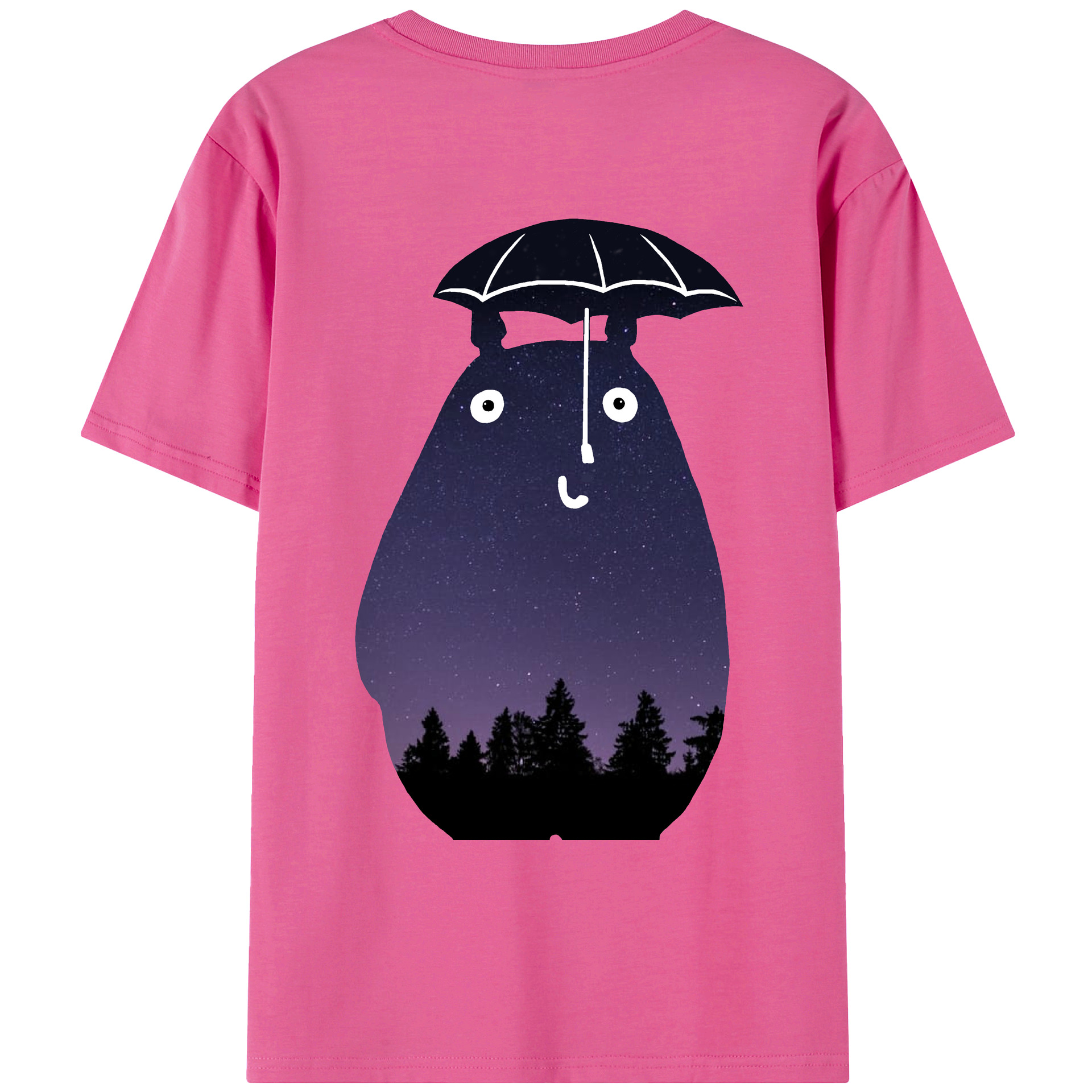 （画像用） となりのトトロ 草壁メイ 草壁サツキ My Neighbor Totoro Satsuki Kusakabe Mei Kusakabe レディース半袖Tシャツ(バックプリント)