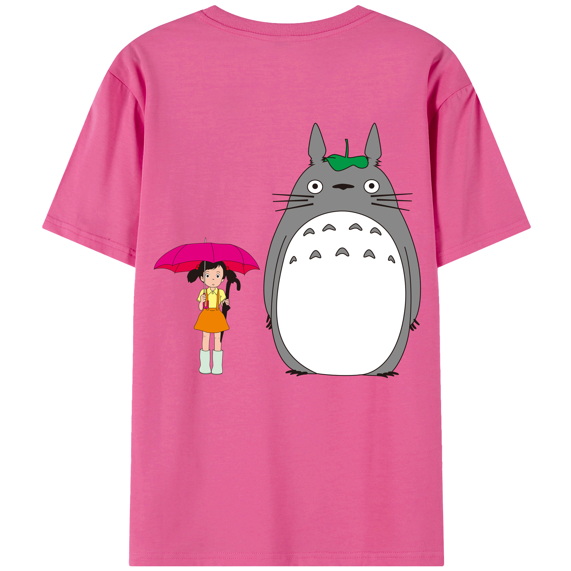 （画像用） となりのトトロ 草壁メイ 草壁サツキ My Neighbor Totoro Satsuki Kusakabe Mei Kusakabe レディース半袖Tシャツ(バックプリント)