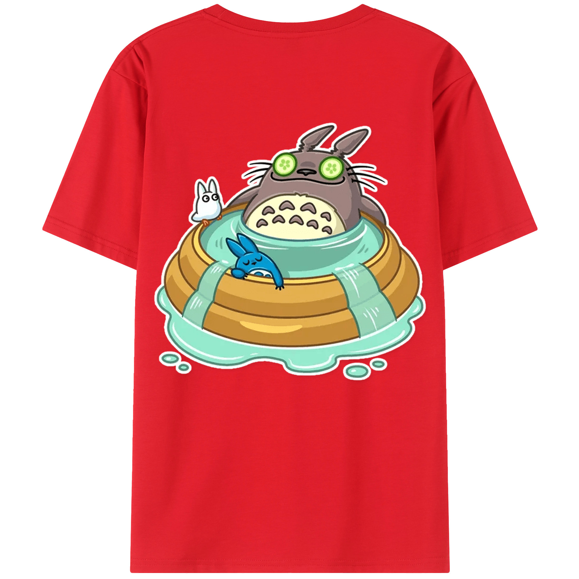 （画像用） となりのトトロ 草壁メイ 草壁サツキ My Neighbor Totoro Satsuki Kusakabe Mei Kusakabe レディース半袖Tシャツ(バックプリント)