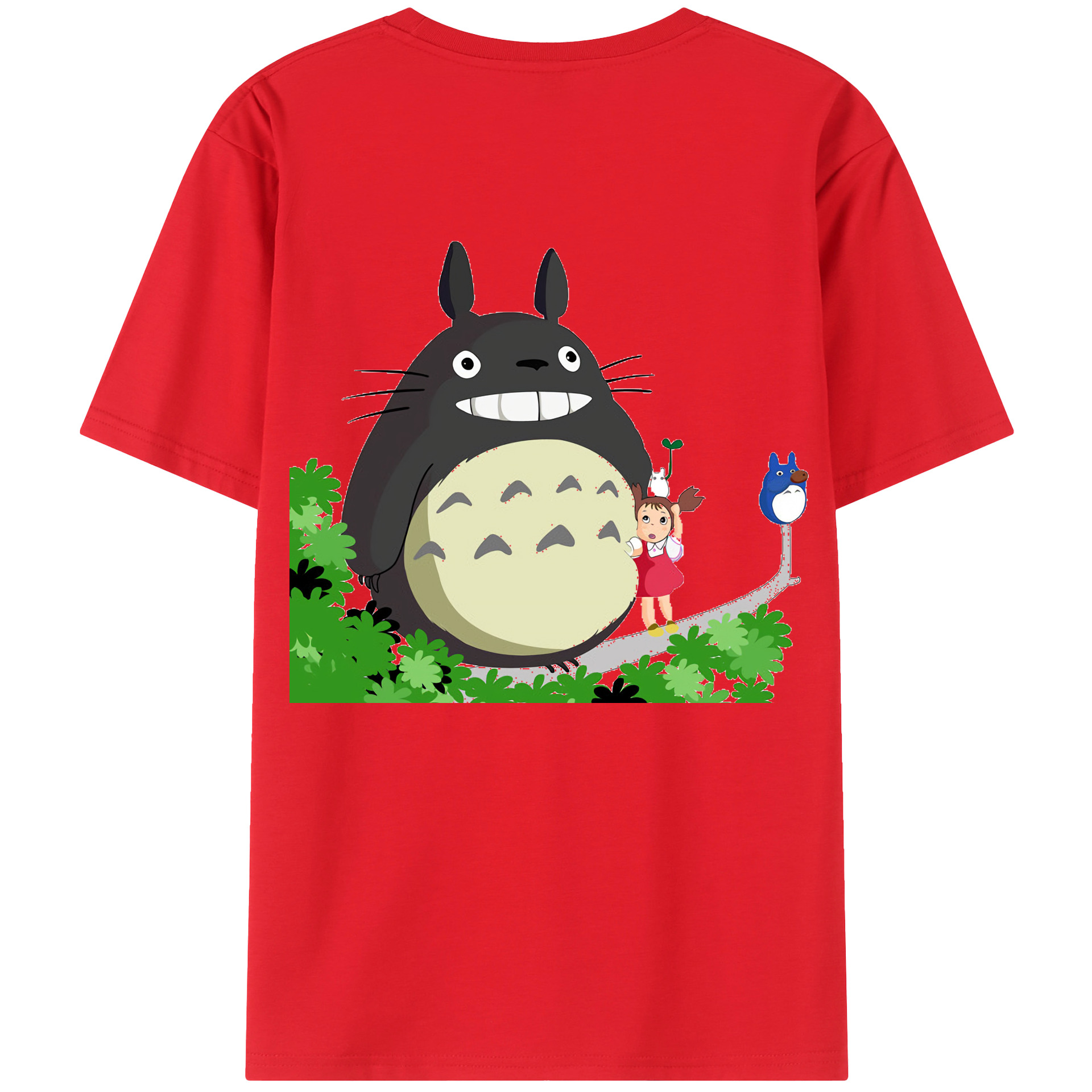 （画像用） となりのトトロ 草壁メイ 草壁サツキ My Neighbor Totoro Satsuki Kusakabe Mei Kusakabe レディース半袖Tシャツ(バックプリント)