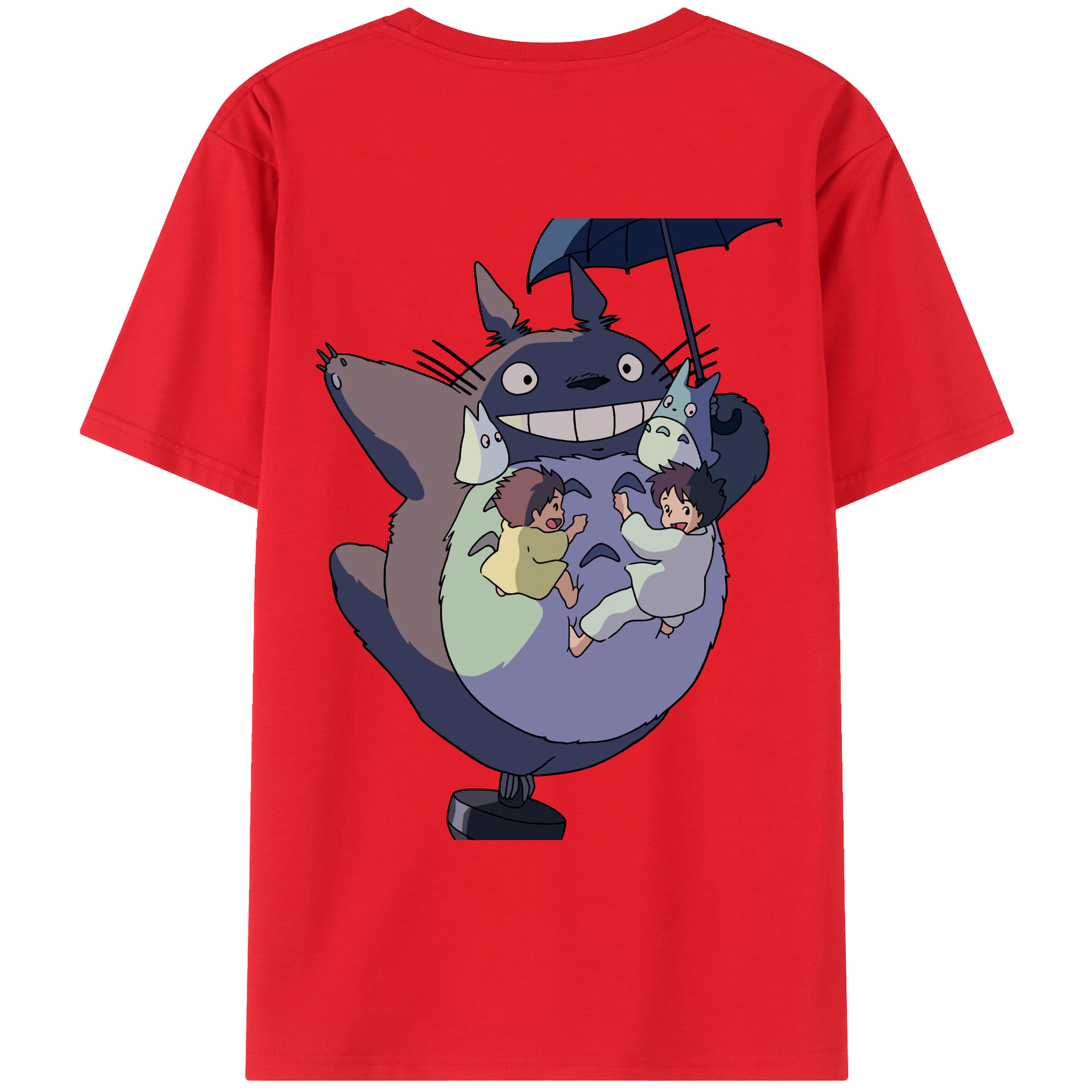 （画像用） となりのトトロ 草壁メイ 草壁サツキ My Neighbor Totoro Satsuki Kusakabe Mei Kusakabe レディース半袖Tシャツ(バックプリント)
