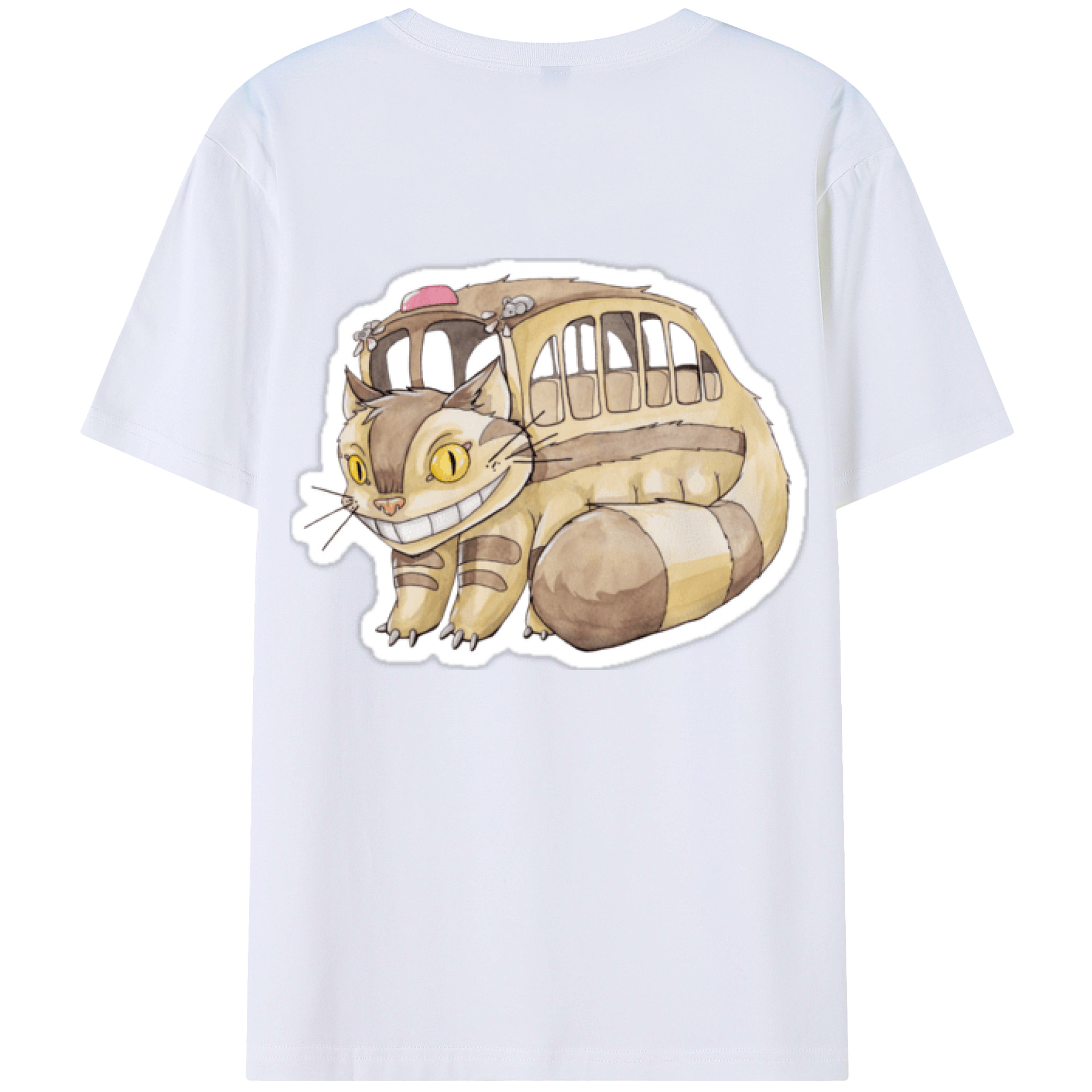 （画像用） となりのトトロ 草壁メイ 草壁サツキ My Neighbor Totoro Satsuki Kusakabe Mei Kusakabe レディース半袖Tシャツ(バックプリント)