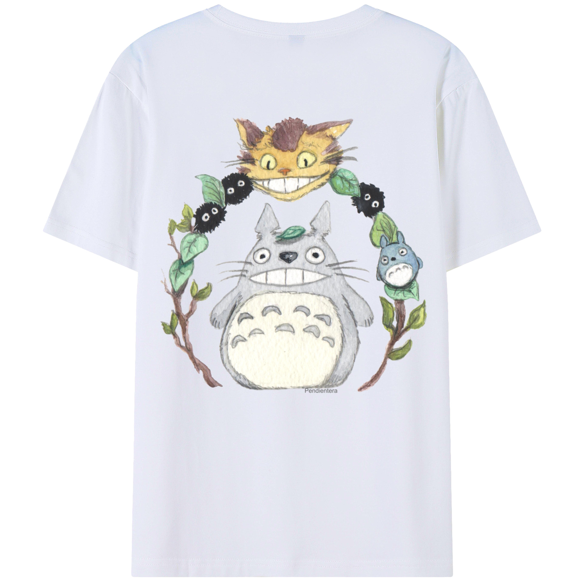 （画像用） となりのトトロ 草壁メイ 草壁サツキ My Neighbor Totoro Satsuki Kusakabe Mei Kusakabe レディース半袖Tシャツ(バックプリント)