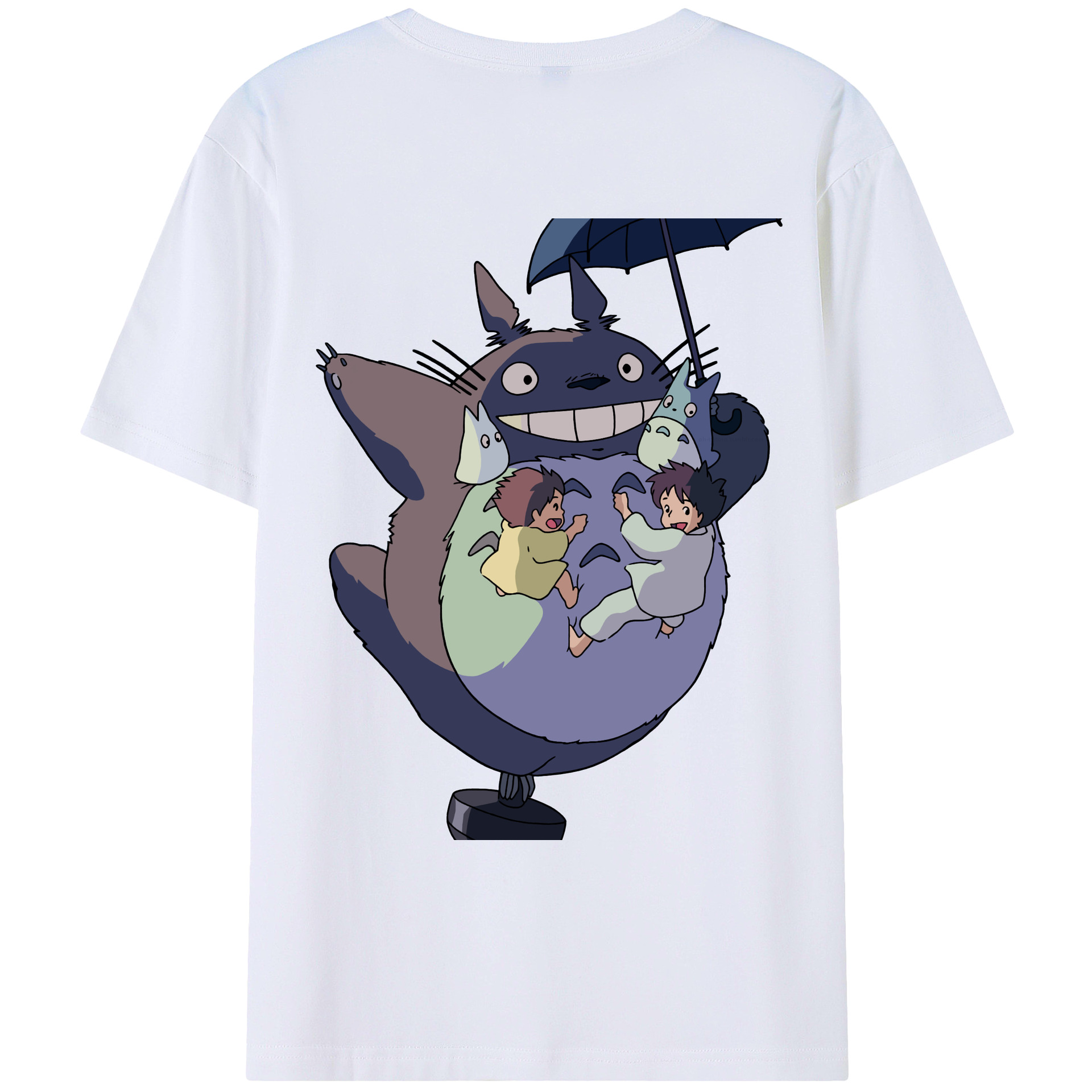（画像用） となりのトトロ 草壁メイ 草壁サツキ My Neighbor Totoro Satsuki Kusakabe Mei Kusakabe レディース半袖Tシャツ(バックプリント)