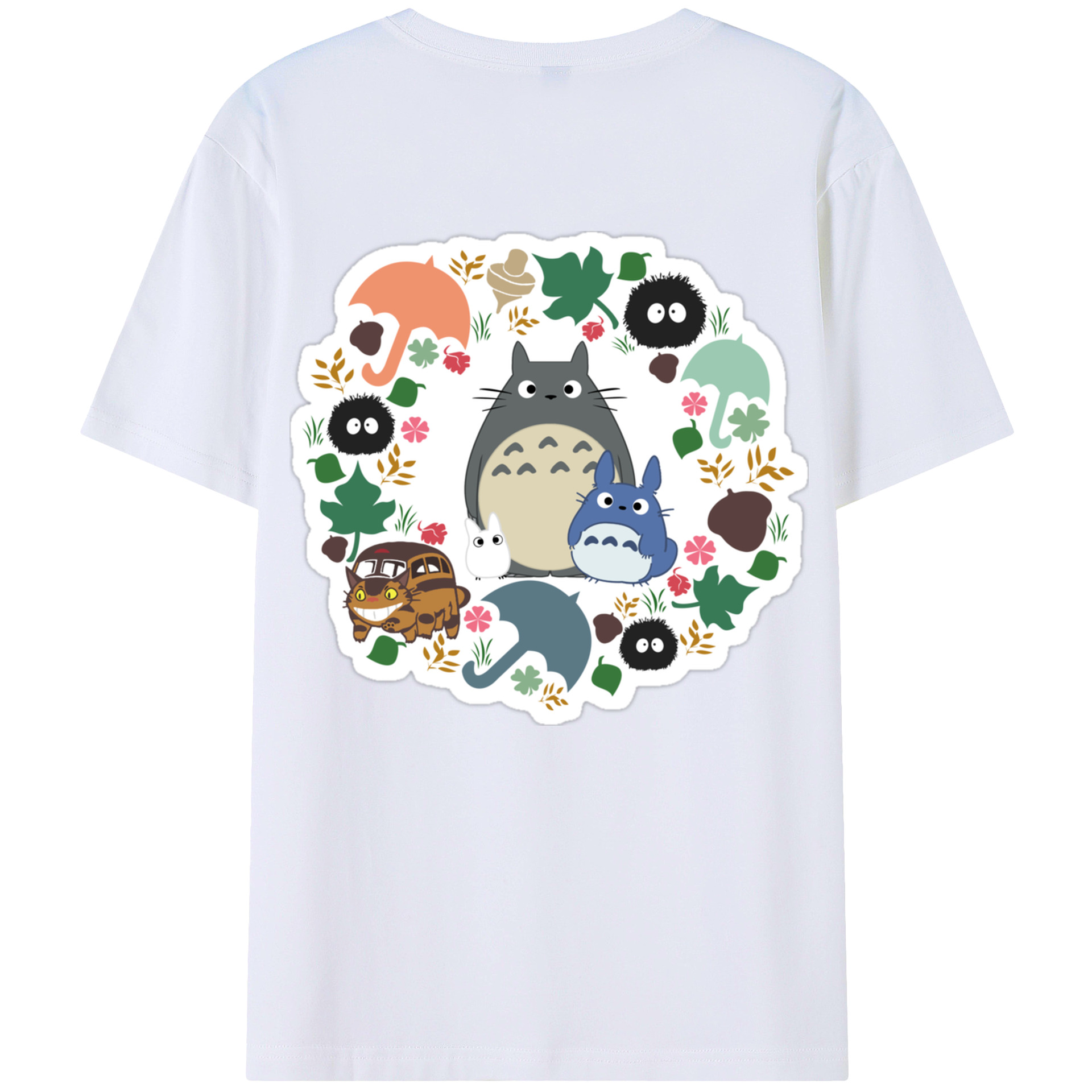 （画像用） となりのトトロ 草壁メイ 草壁サツキ My Neighbor Totoro Satsuki Kusakabe Mei Kusakabe レディース半袖Tシャツ(バックプリント)