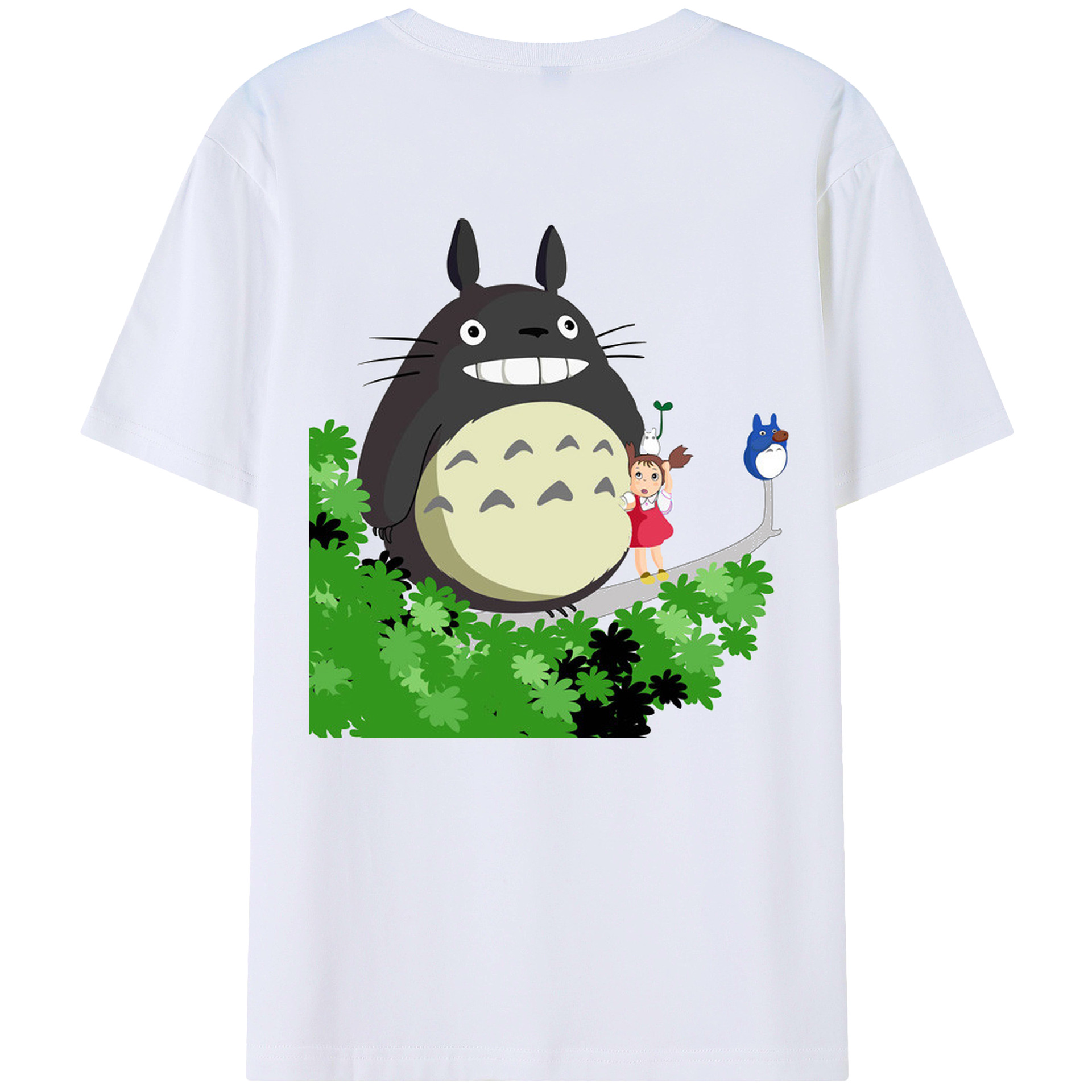 （画像用） となりのトトロ 草壁メイ 草壁サツキ My Neighbor Totoro Satsuki Kusakabe Mei Kusakabe レディース半袖Tシャツ(バックプリント)