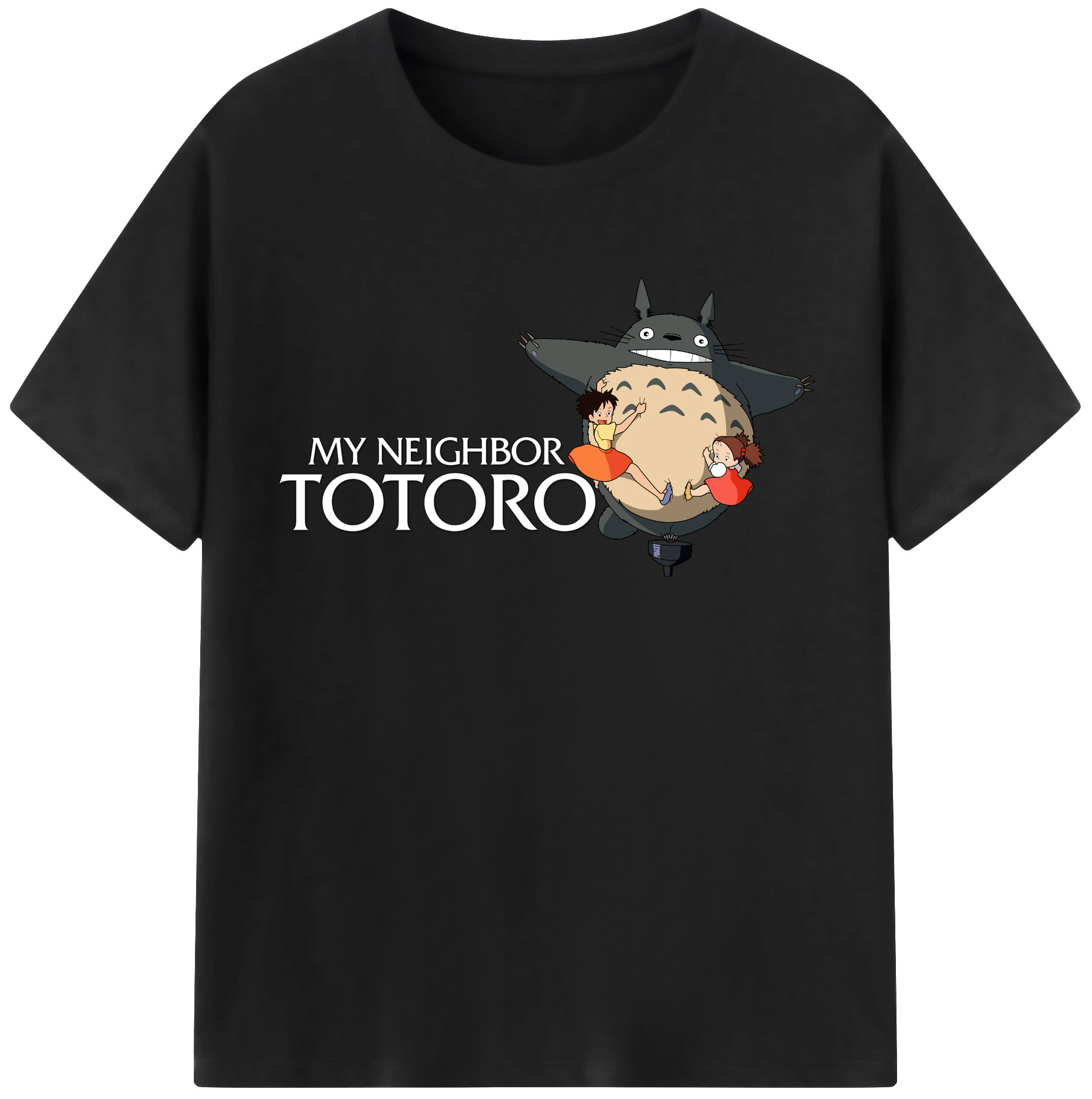 （画像用） となりのトトロ 草壁メイ 草壁サツキ My Neighbor Totoro Satsuki Kusakabe Mei Kusakabe レディースカジュアルプリントTシャツ（綿100％）