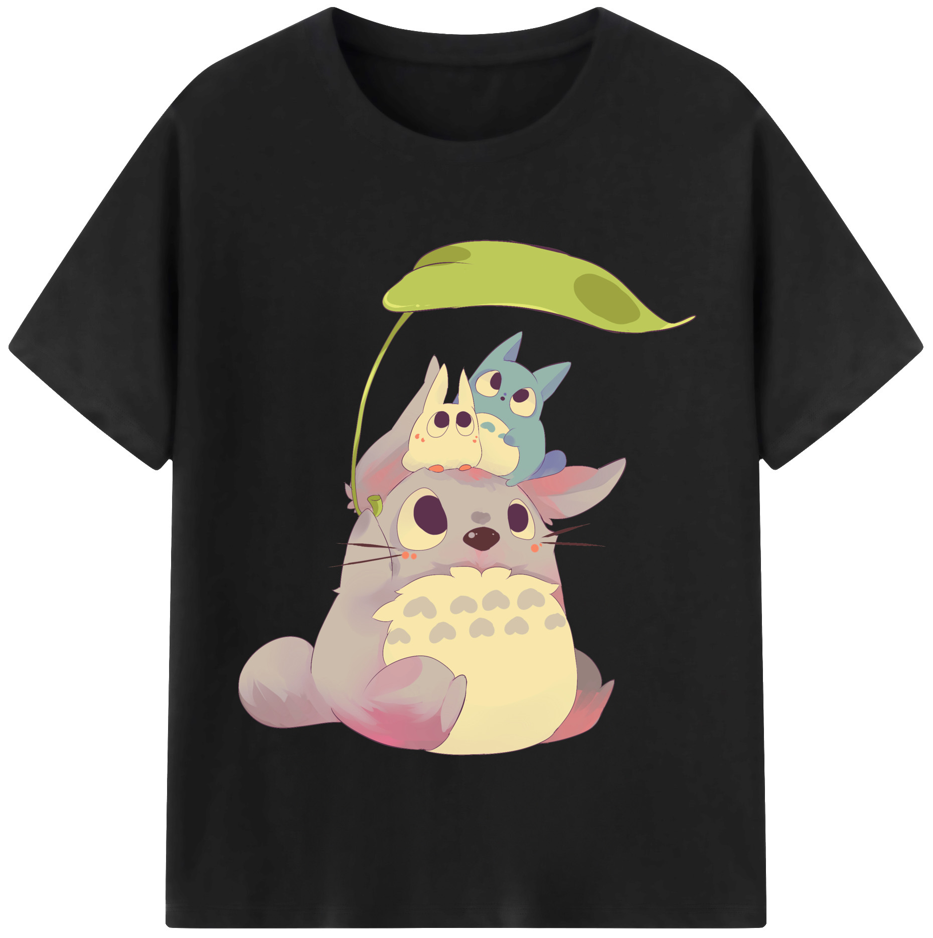 （画像用） となりのトトロ 草壁メイ 草壁サツキ My Neighbor Totoro Satsuki Kusakabe Mei Kusakabe レディースカジュアルプリントTシャツ（綿100％）