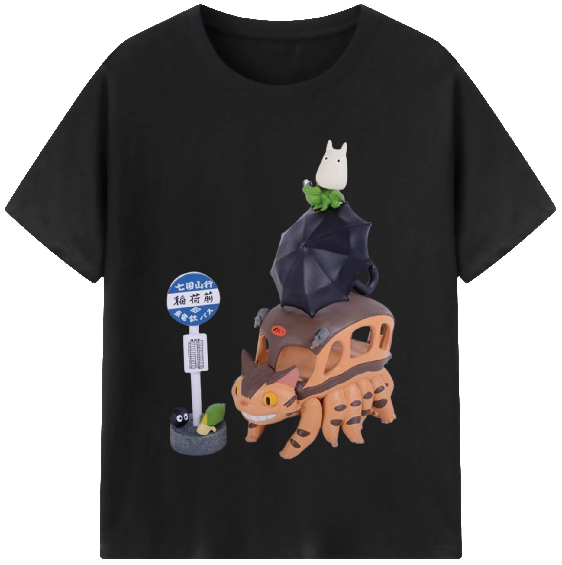 （画像用） となりのトトロ 草壁メイ 草壁サツキ My Neighbor Totoro Satsuki Kusakabe Mei Kusakabe レディースカジュアルプリントTシャツ（綿100％）