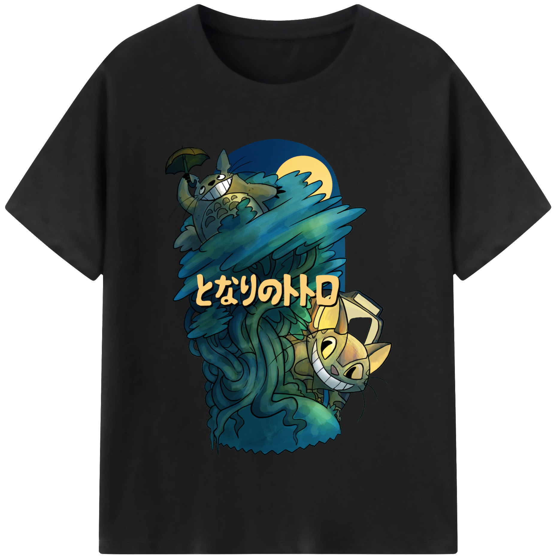 （画像用） となりのトトロ 草壁メイ 草壁サツキ My Neighbor Totoro Satsuki Kusakabe Mei Kusakabe レディースカジュアルプリントTシャツ（綿100％）