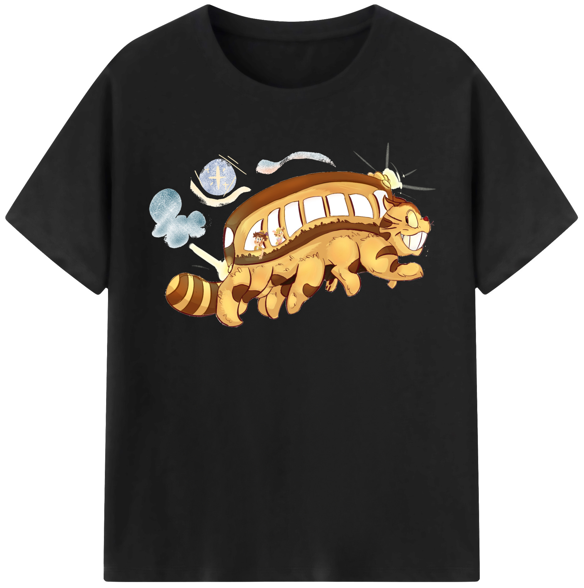 （画像用） となりのトトロ 草壁メイ 草壁サツキ My Neighbor Totoro Satsuki Kusakabe Mei Kusakabe レディースカジュアルプリントTシャツ（綿100％）