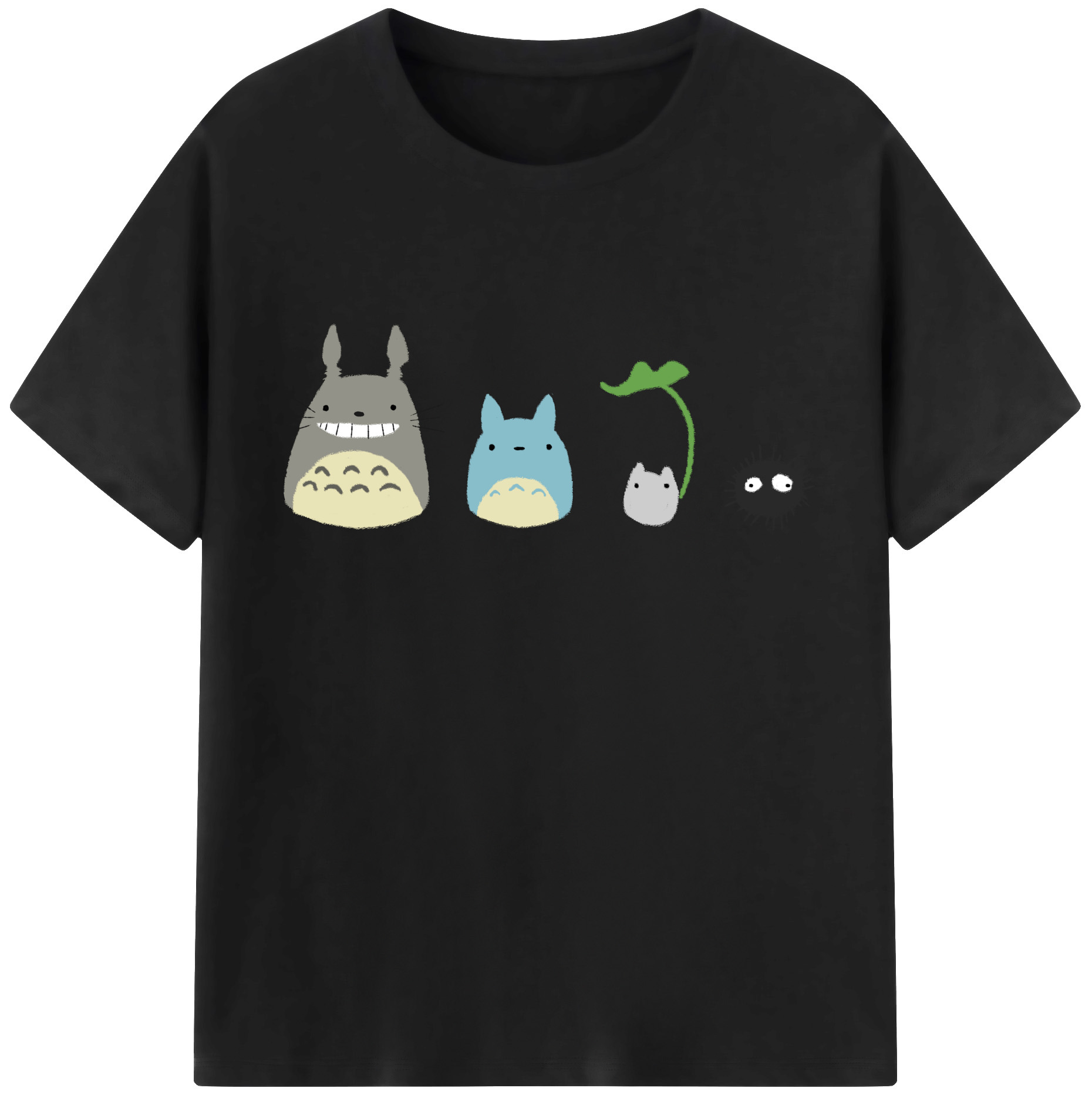 （画像用） となりのトトロ 草壁メイ 草壁サツキ My Neighbor Totoro Satsuki Kusakabe Mei Kusakabe レディースカジュアルプリントTシャツ（綿100％）