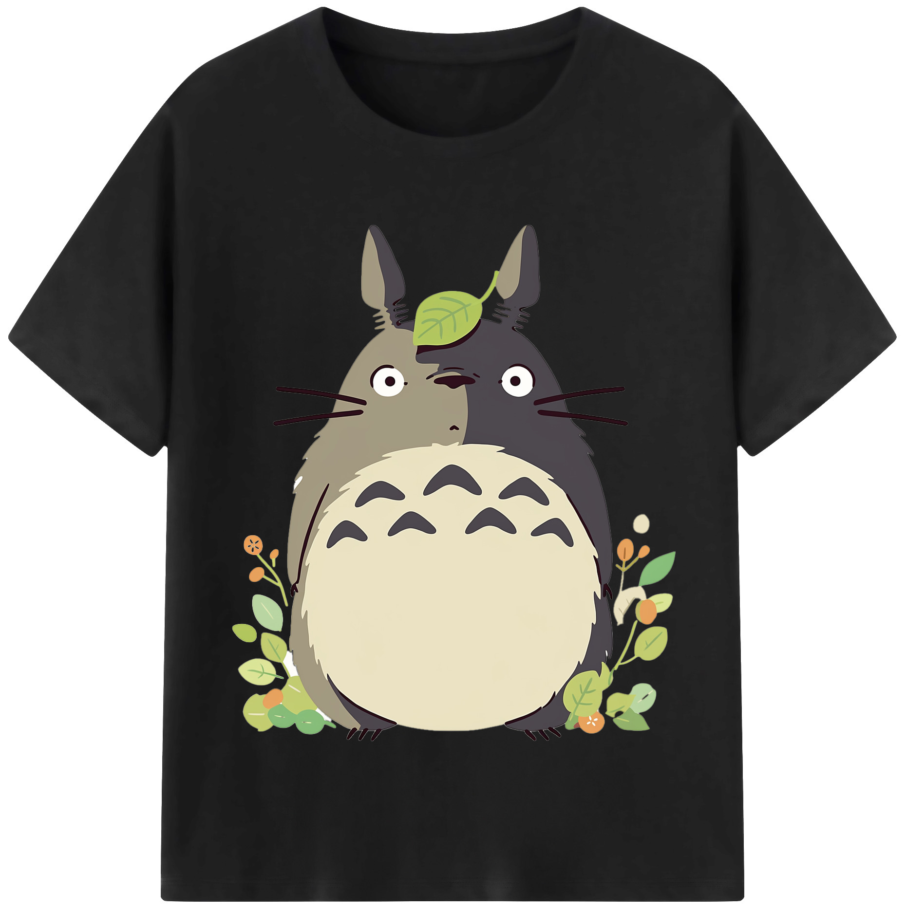 （画像用） となりのトトロ 草壁メイ 草壁サツキ My Neighbor Totoro Satsuki Kusakabe Mei Kusakabe レディースカジュアルプリントTシャツ（綿100％）