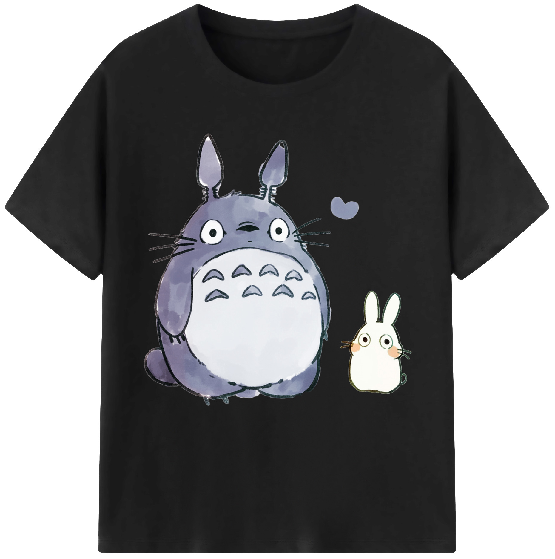 （画像用） となりのトトロ 草壁メイ 草壁サツキ My Neighbor Totoro Satsuki Kusakabe Mei Kusakabe レディースカジュアルプリントTシャツ（綿100％）