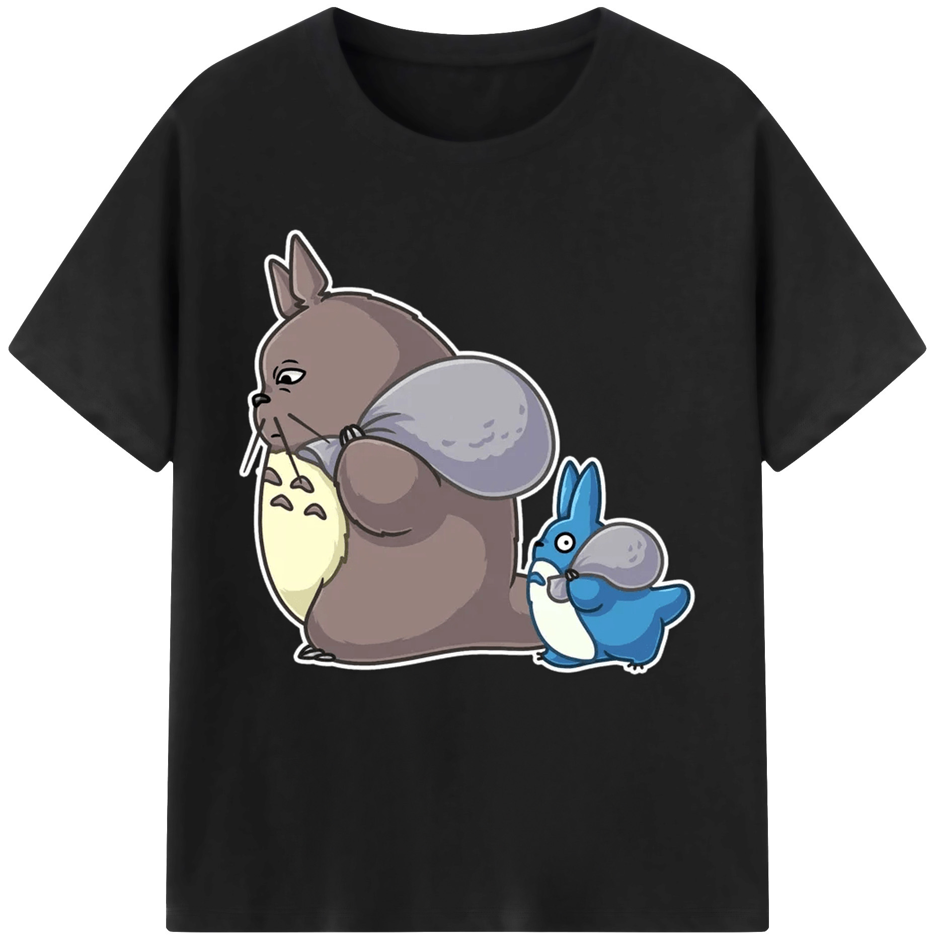 （画像用） となりのトトロ 草壁メイ 草壁サツキ My Neighbor Totoro Satsuki Kusakabe Mei Kusakabe レディースカジュアルプリントTシャツ（綿100％）