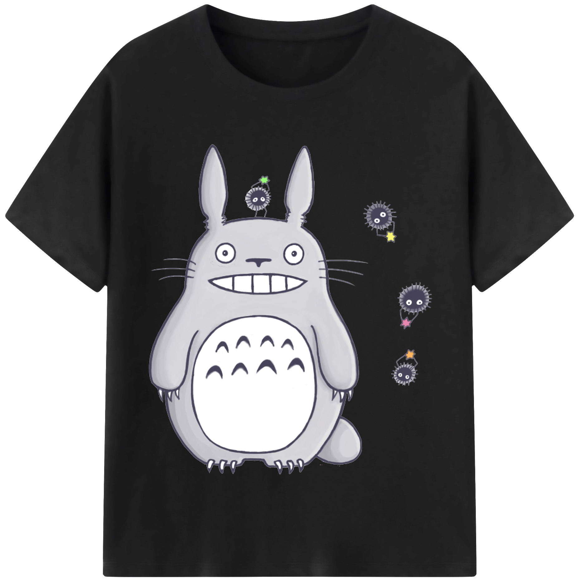 （画像用） となりのトトロ 草壁メイ 草壁サツキ My Neighbor Totoro Satsuki Kusakabe Mei Kusakabe レディースカジュアルプリントTシャツ（綿100％）