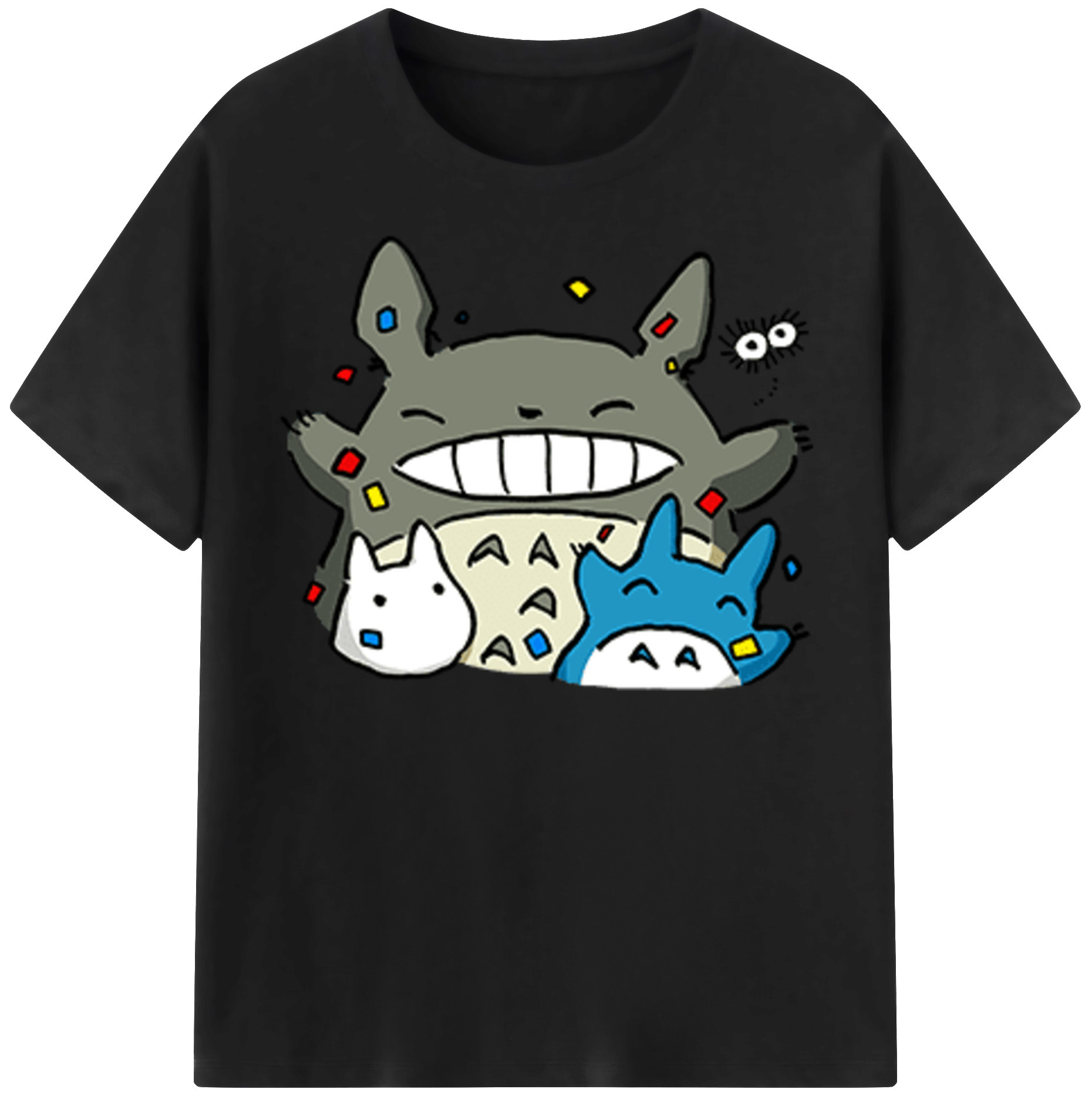 （画像用） となりのトトロ 草壁メイ 草壁サツキ My Neighbor Totoro Satsuki Kusakabe Mei Kusakabe レディースカジュアルプリントTシャツ（綿100％）