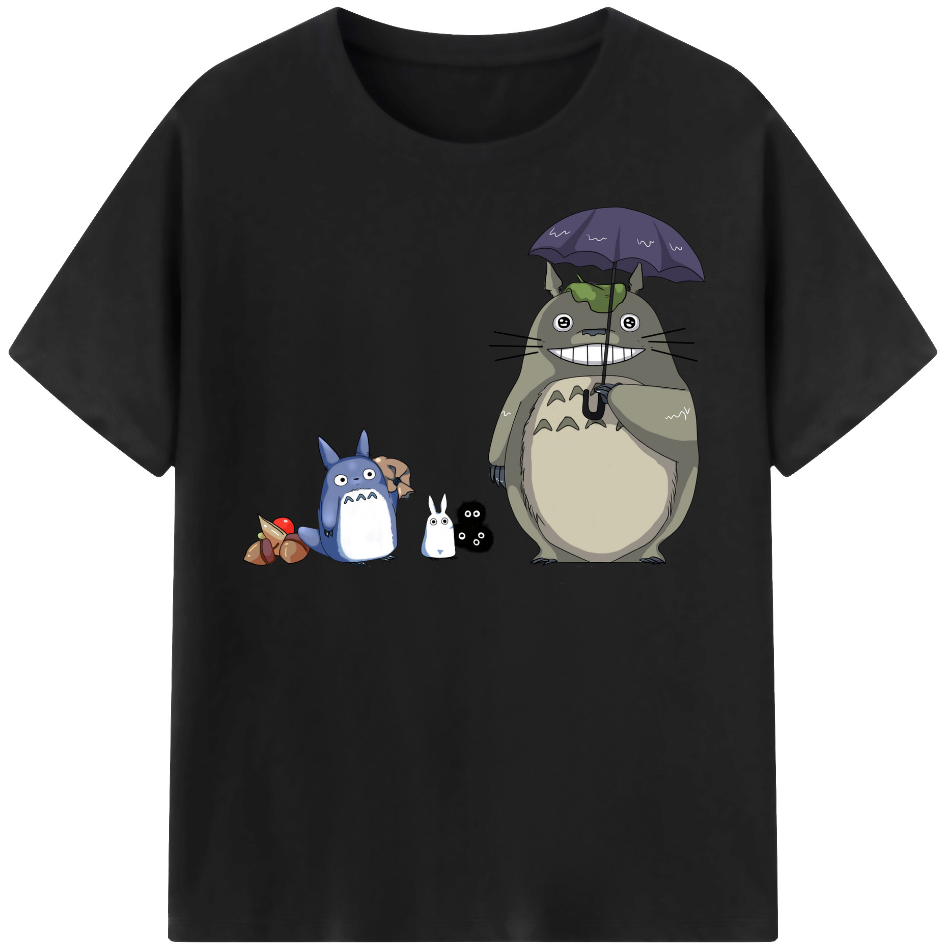 （画像用） となりのトトロ 草壁メイ 草壁サツキ My Neighbor Totoro Satsuki Kusakabe Mei Kusakabe レディースカジュアルプリントTシャツ（綿100％）