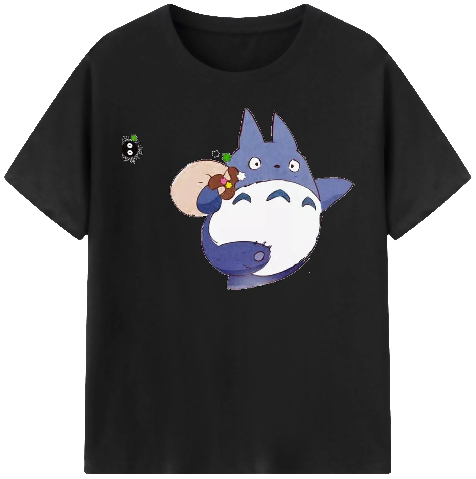 （画像用） となりのトトロ 草壁メイ 草壁サツキ My Neighbor Totoro Satsuki Kusakabe Mei Kusakabe レディースカジュアルプリントTシャツ（綿100％）