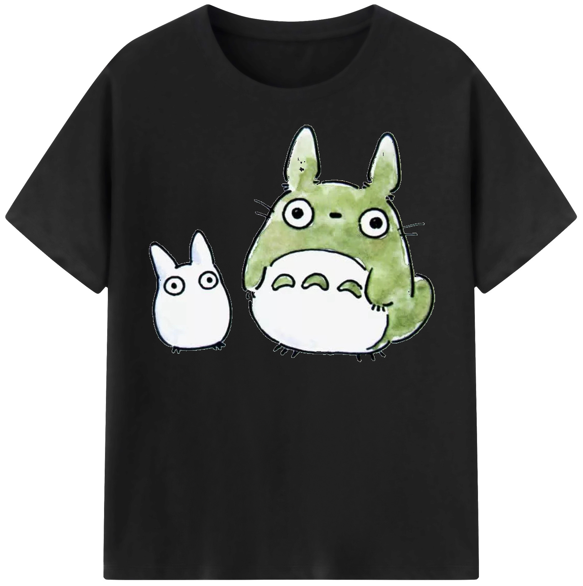 （画像用） となりのトトロ 草壁メイ 草壁サツキ My Neighbor Totoro Satsuki Kusakabe Mei Kusakabe レディースカジュアルプリントTシャツ（綿100％）
