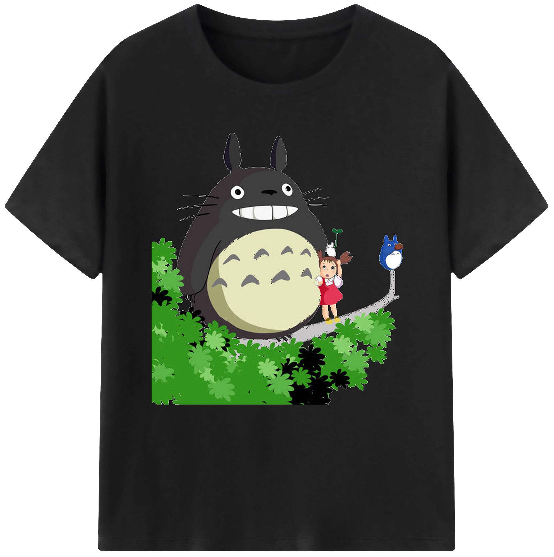 （画像用） となりのトトロ 草壁メイ 草壁サツキ My Neighbor Totoro Satsuki Kusakabe Mei Kusakabe レディースカジュアルプリントTシャツ（綿100％）