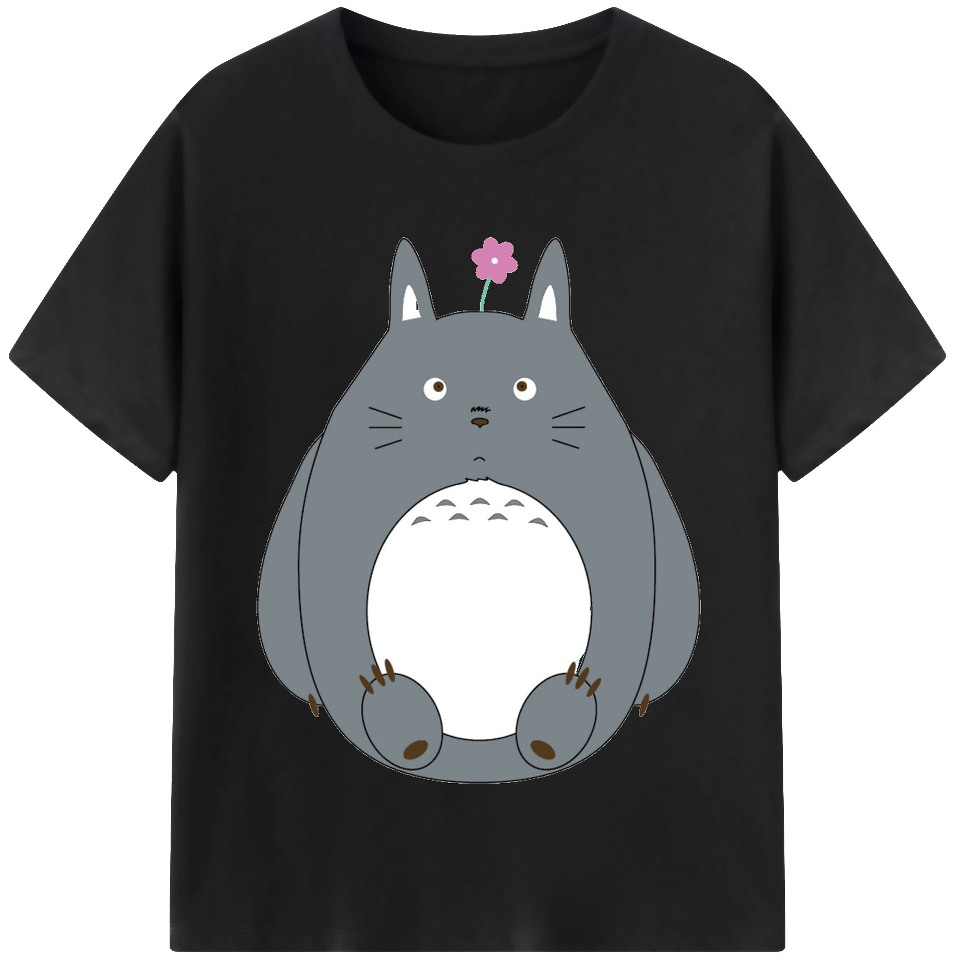 （画像用） となりのトトロ 草壁メイ 草壁サツキ My Neighbor Totoro Satsuki Kusakabe Mei Kusakabe レディースカジュアルプリントTシャツ（綿100％）