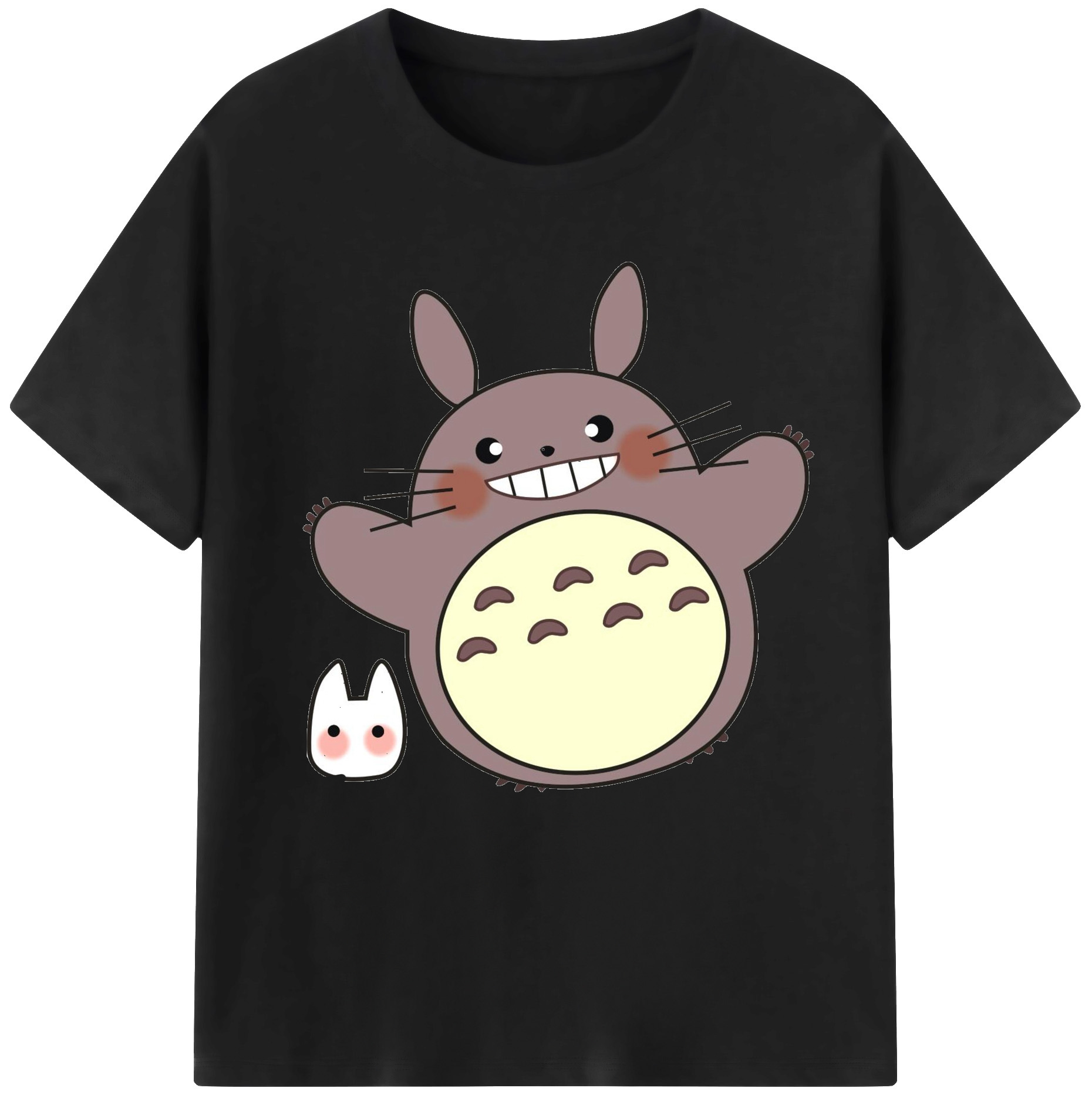 （画像用） となりのトトロ 草壁メイ 草壁サツキ My Neighbor Totoro Satsuki Kusakabe Mei Kusakabe レディースカジュアルプリントTシャツ（綿100％）