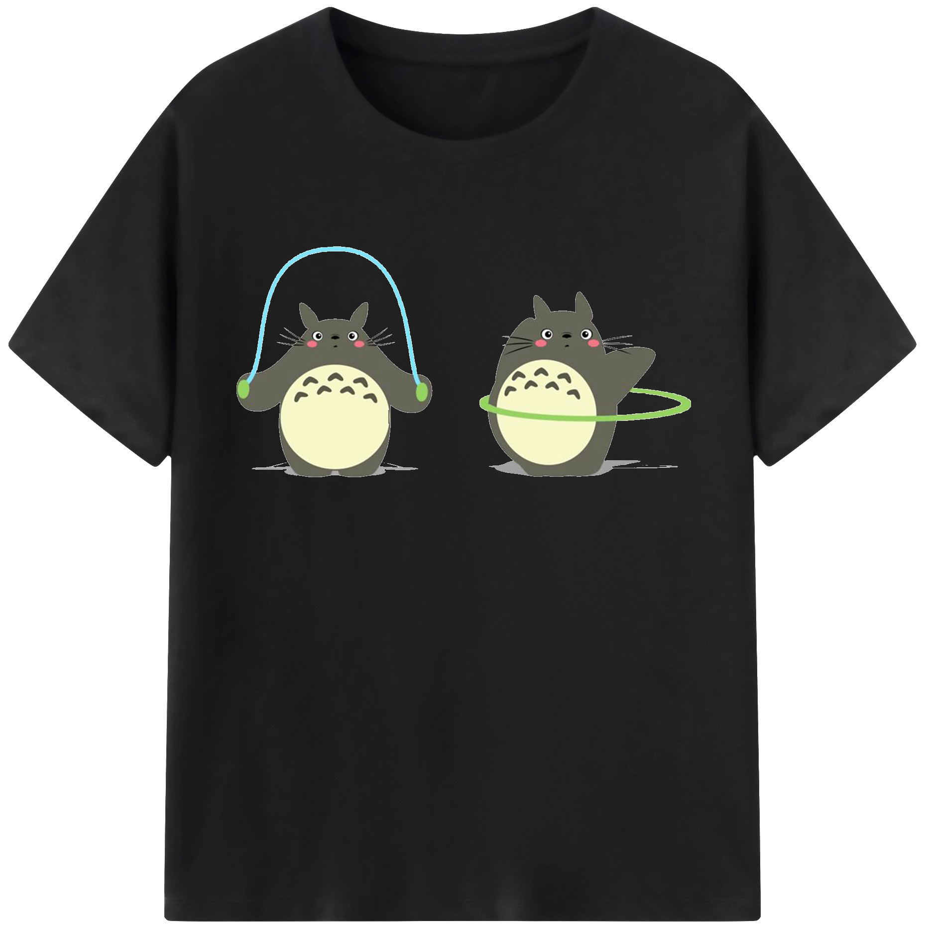 （画像用） となりのトトロ 草壁メイ 草壁サツキ My Neighbor Totoro Satsuki Kusakabe Mei Kusakabe レディースカジュアルプリントTシャツ（綿100％）