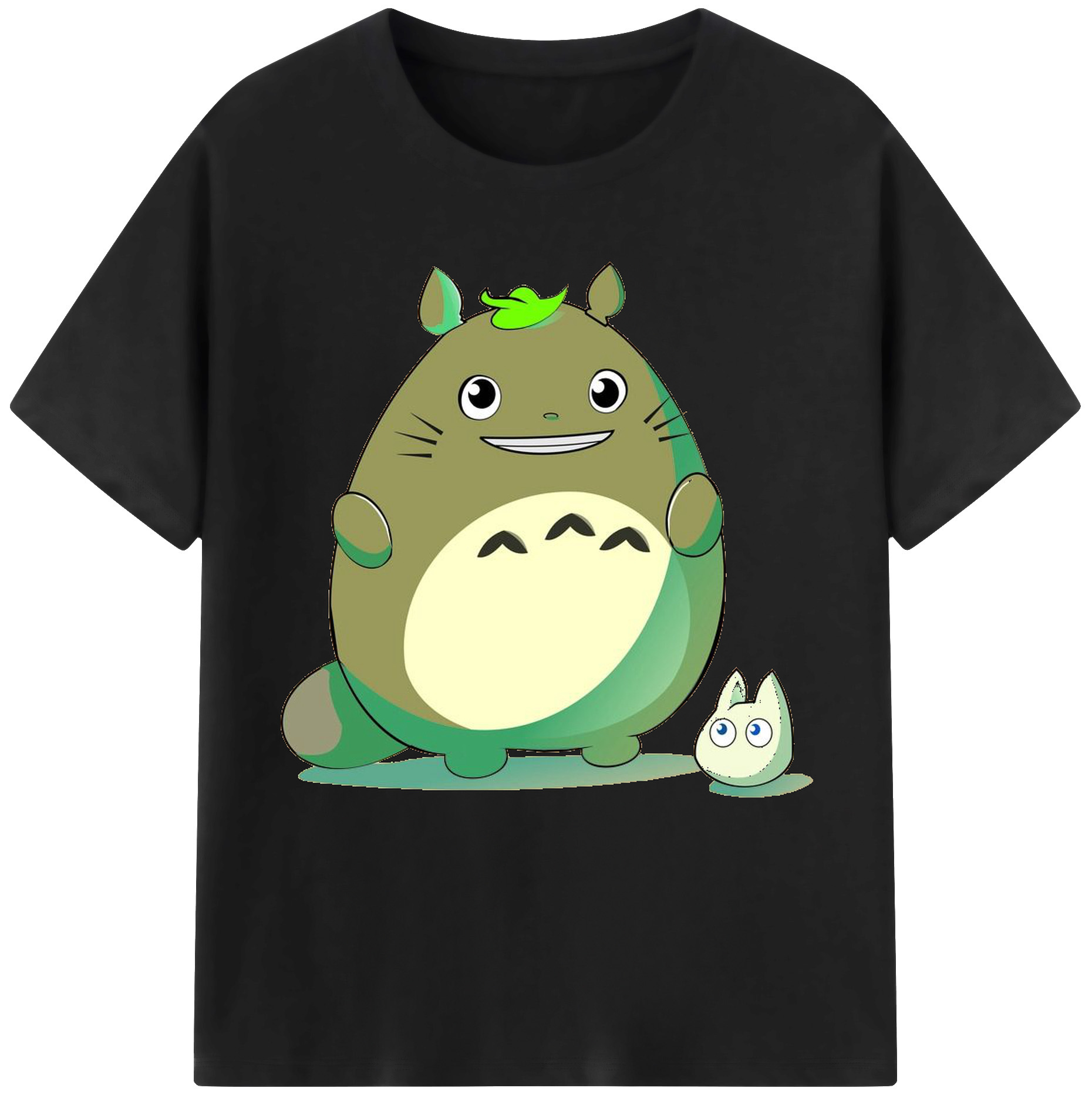 （画像用） となりのトトロ 草壁メイ 草壁サツキ My Neighbor Totoro Satsuki Kusakabe Mei Kusakabe レディースカジュアルプリントTシャツ（綿100％）