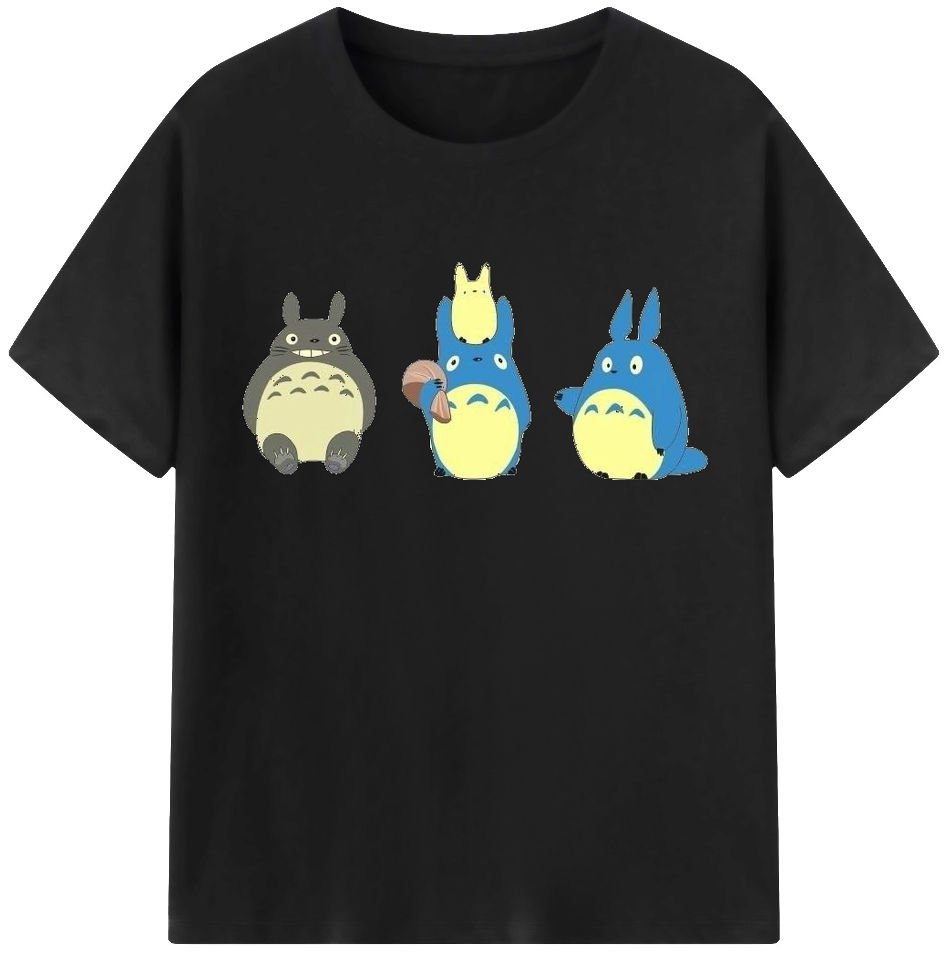 （画像用） となりのトトロ 草壁メイ 草壁サツキ My Neighbor Totoro Satsuki Kusakabe Mei Kusakabe レディースカジュアルプリントTシャツ（綿100％）