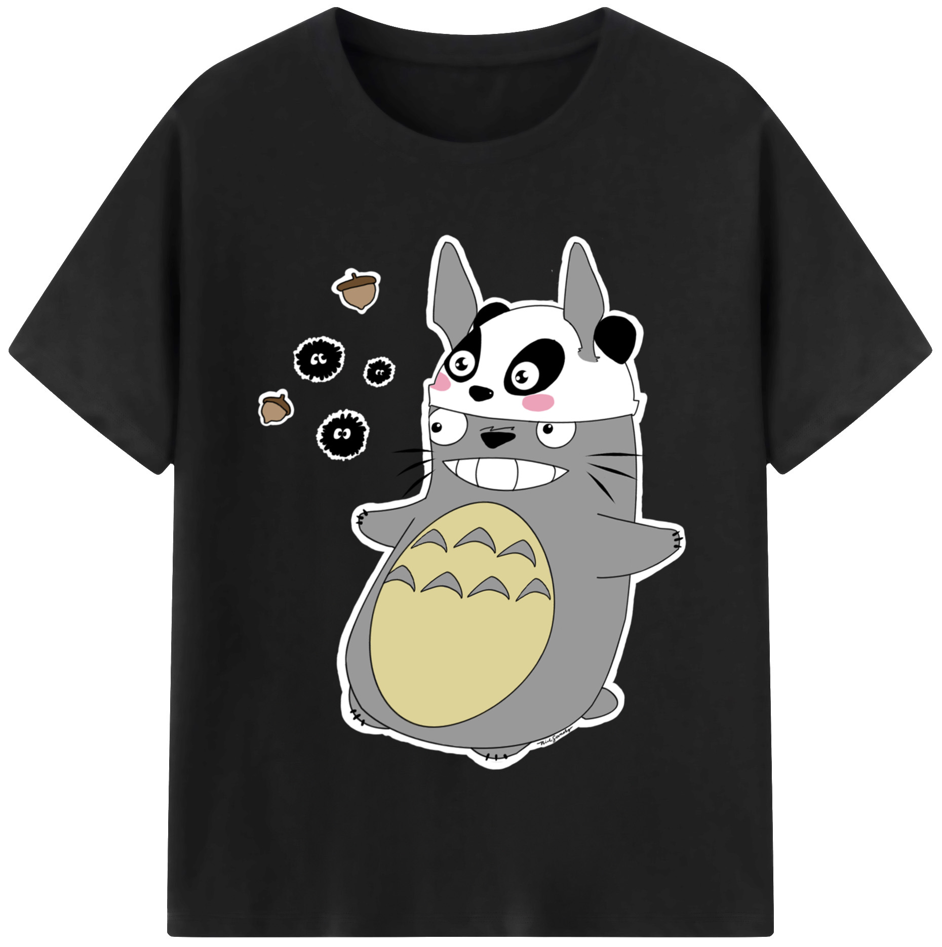 （画像用） となりのトトロ 草壁メイ 草壁サツキ My Neighbor Totoro Satsuki Kusakabe Mei Kusakabe レディースカジュアルプリントTシャツ（綿100％）