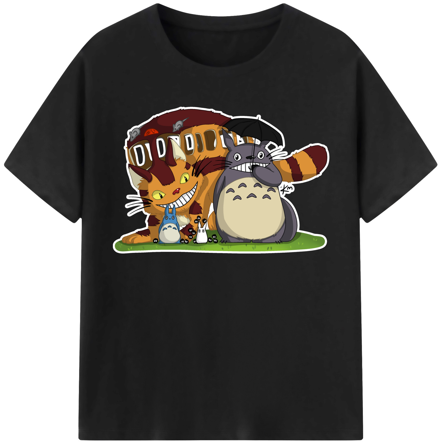 （画像用） となりのトトロ 草壁メイ 草壁サツキ My Neighbor Totoro Satsuki Kusakabe Mei Kusakabe レディースカジュアルプリントTシャツ（綿100％）