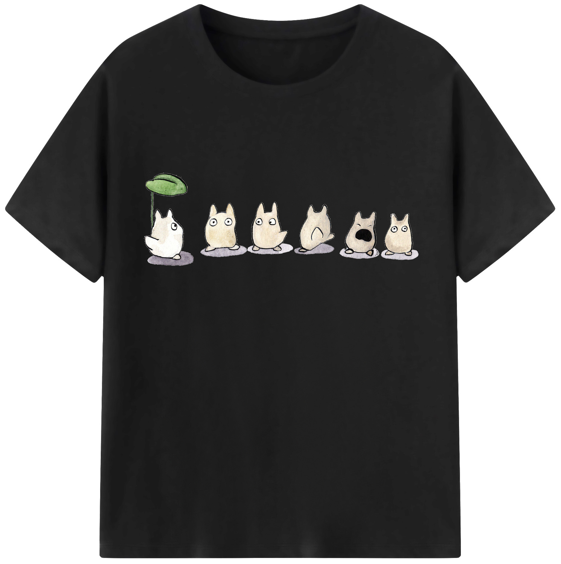 （画像用） となりのトトロ 草壁メイ 草壁サツキ My Neighbor Totoro Satsuki Kusakabe Mei Kusakabe レディースカジュアルプリントTシャツ（綿100％）