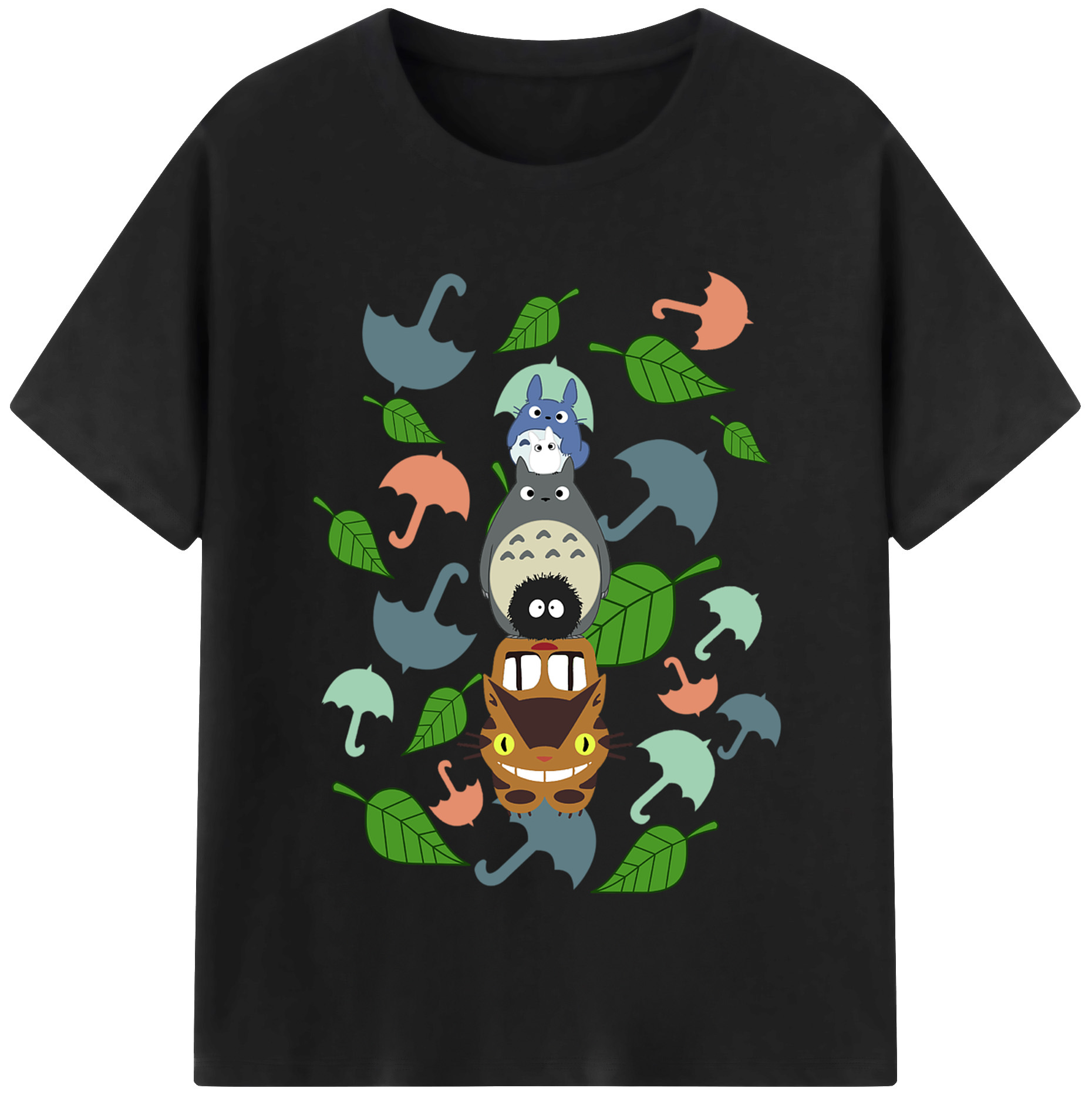 （画像用） となりのトトロ 草壁メイ 草壁サツキ My Neighbor Totoro Satsuki Kusakabe Mei Kusakabe レディースカジュアルプリントTシャツ（綿100％）