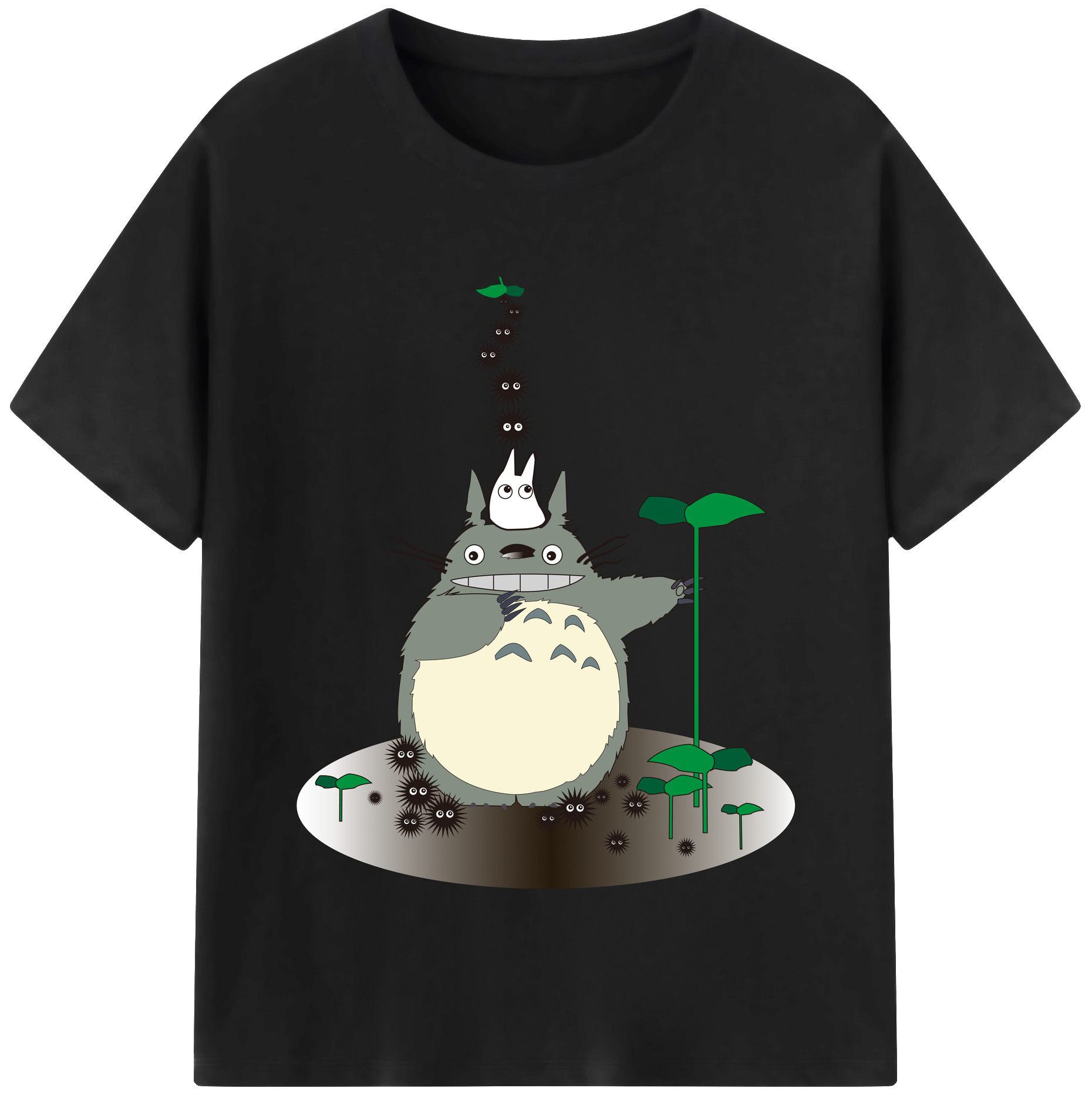 （画像用） となりのトトロ 草壁メイ 草壁サツキ My Neighbor Totoro Satsuki Kusakabe Mei Kusakabe レディースカジュアルプリントTシャツ（綿100％）