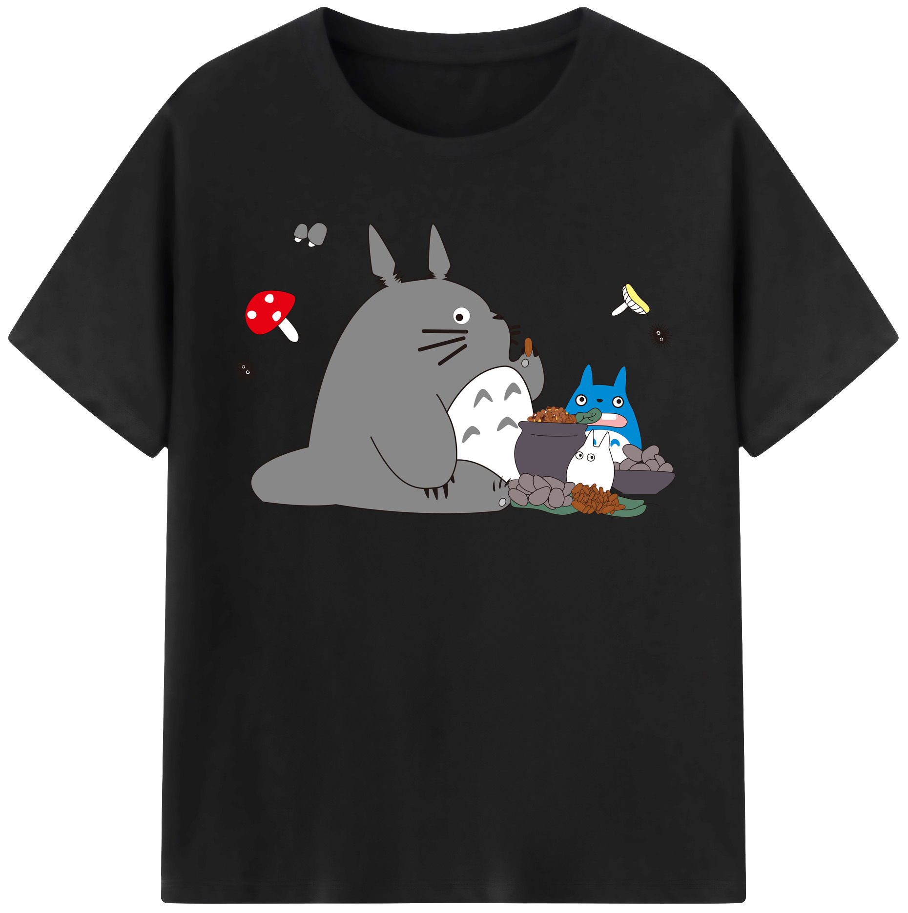 （画像用） となりのトトロ 草壁メイ 草壁サツキ My Neighbor Totoro Satsuki Kusakabe Mei Kusakabe レディースカジュアルプリントTシャツ（綿100％）