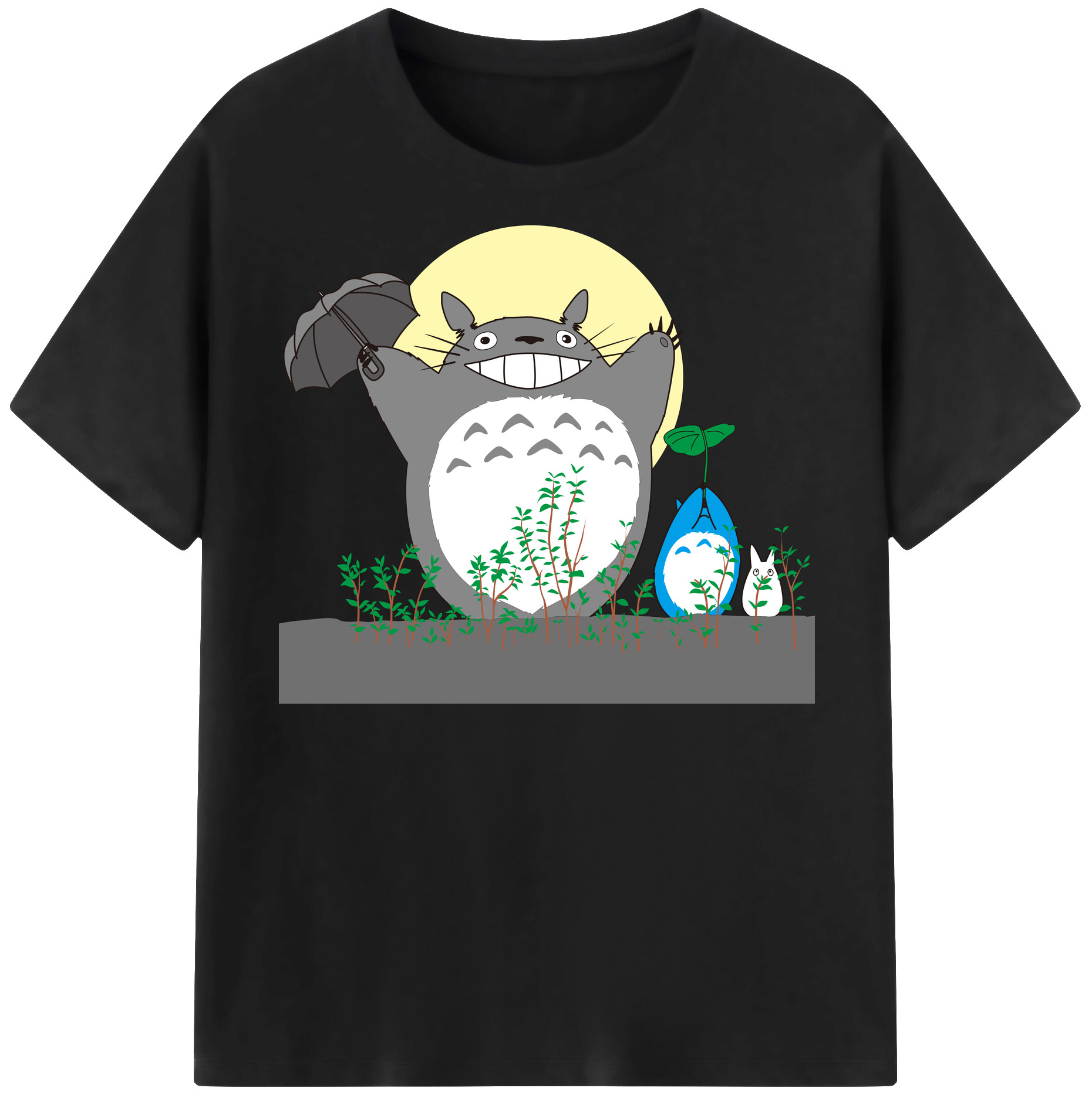 （画像用） となりのトトロ 草壁メイ 草壁サツキ My Neighbor Totoro Satsuki Kusakabe Mei Kusakabe レディースカジュアルプリントTシャツ（綿100％）