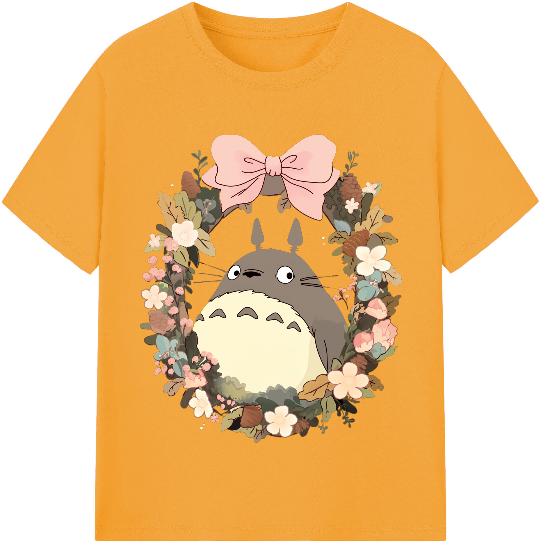 （画像用） となりのトトロ 草壁メイ 草壁サツキ My Neighbor Totoro Satsuki Kusakabe Mei Kusakabe レディースカジュアルプリントTシャツ（綿100％）