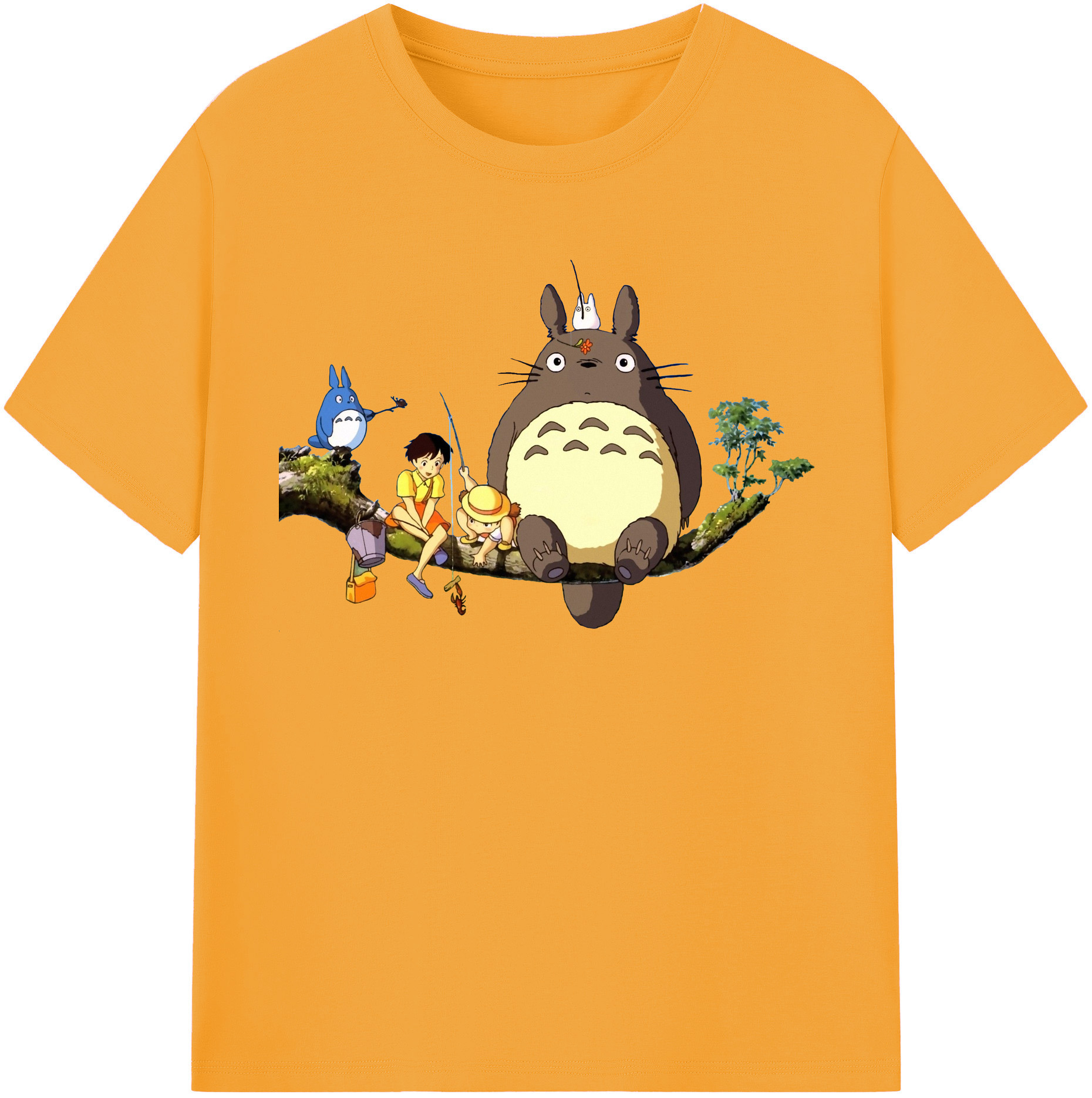 （画像用） となりのトトロ 草壁メイ 草壁サツキ My Neighbor Totoro Satsuki Kusakabe Mei Kusakabe レディースカジュアルプリントTシャツ（綿100％）
