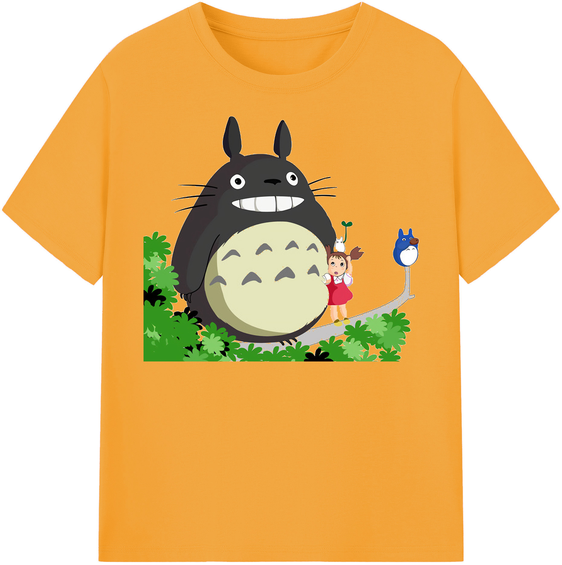 （画像用） となりのトトロ 草壁メイ 草壁サツキ My Neighbor Totoro Satsuki Kusakabe Mei Kusakabe レディースカジュアルプリントTシャツ（綿100％）