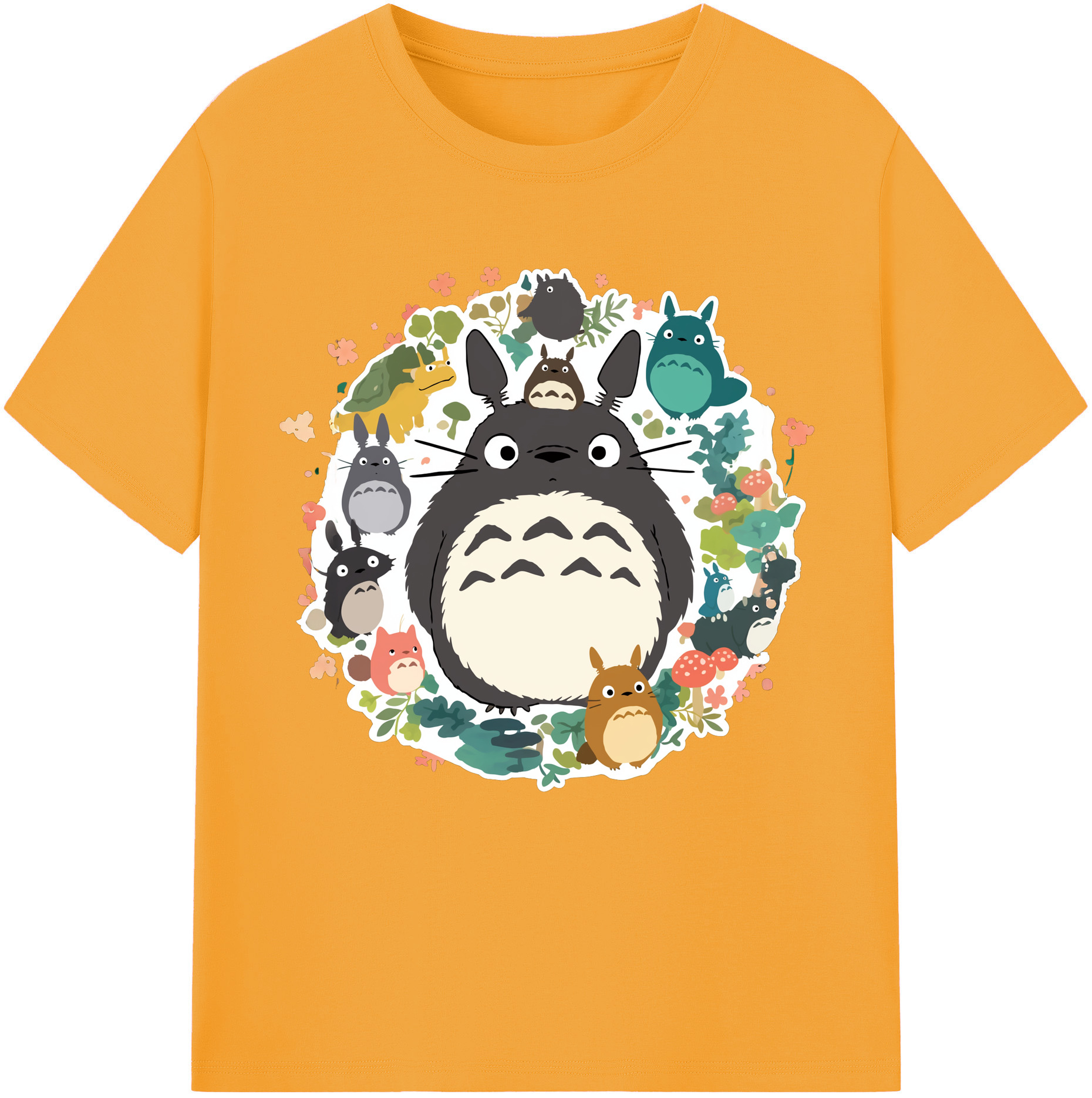 （画像用） となりのトトロ 草壁メイ 草壁サツキ My Neighbor Totoro Satsuki Kusakabe Mei Kusakabe レディースカジュアルプリントTシャツ（綿100％）