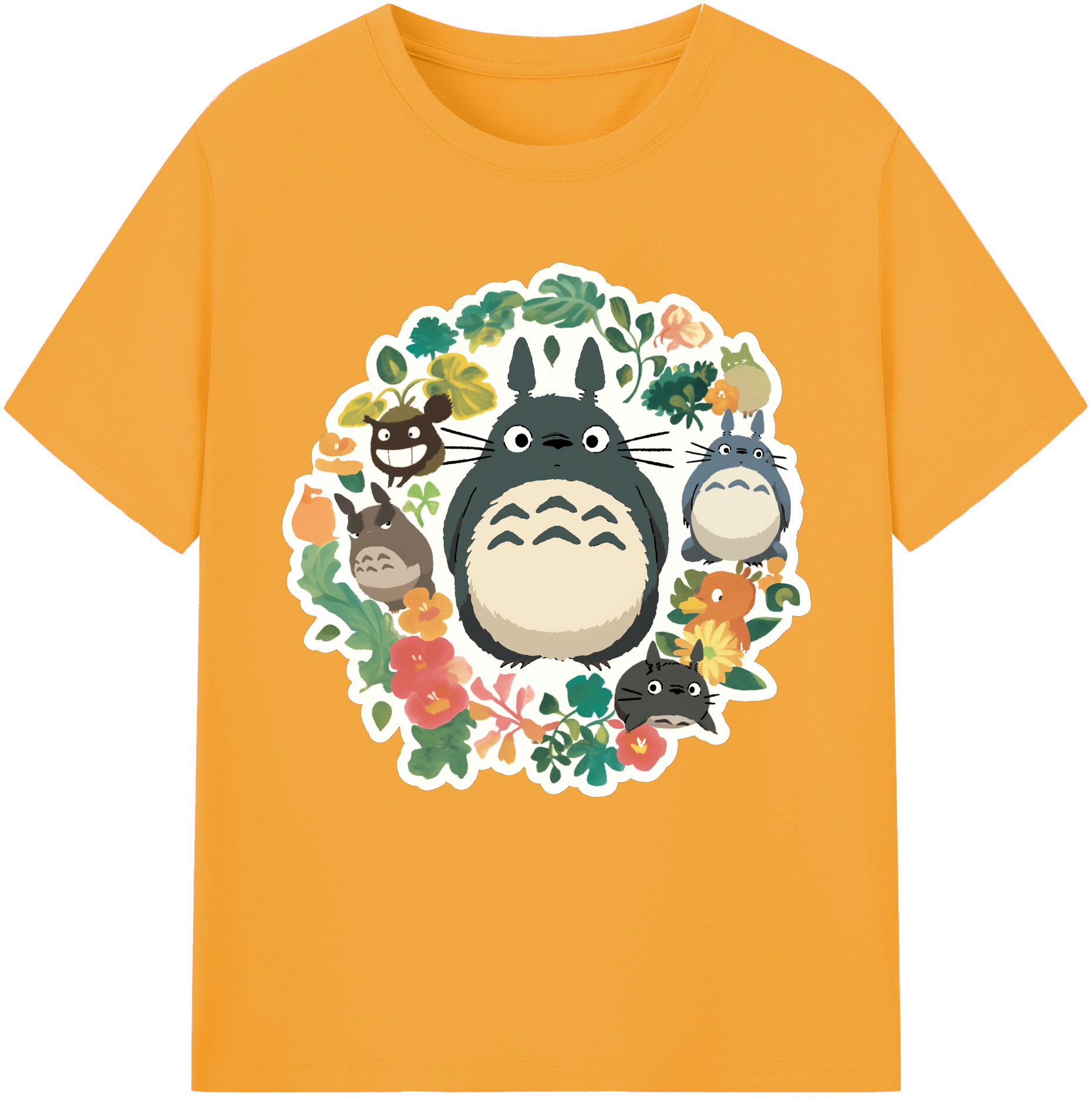 （画像用） となりのトトロ 草壁メイ 草壁サツキ My Neighbor Totoro Satsuki Kusakabe Mei Kusakabe レディースカジュアルプリントTシャツ（綿100％）
